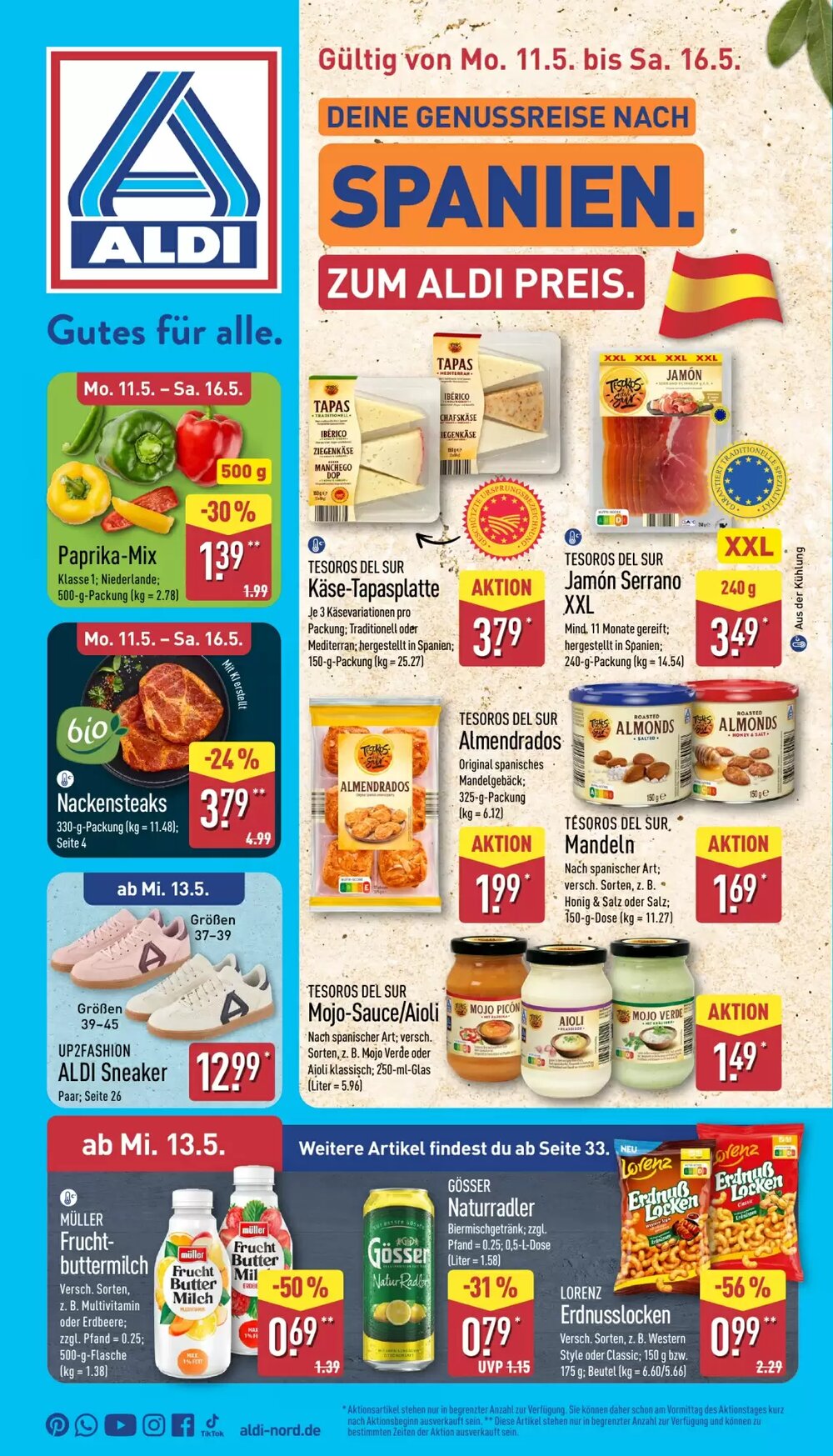Aldi Nord Prospekt (ab 11.05.2026) zum Blättern - Seite 1