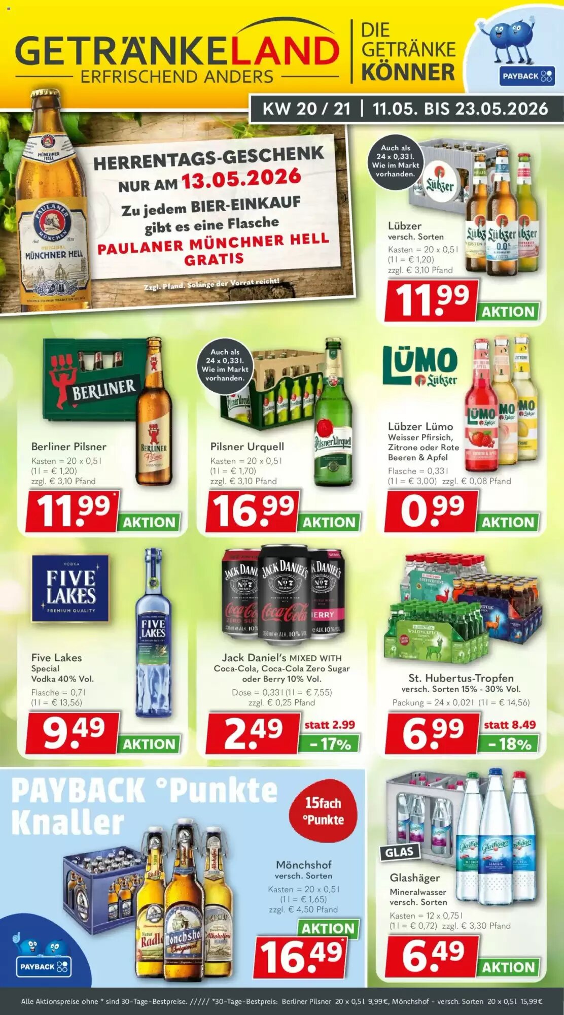 Getränkeland Prospekt (ab 11.05.2026) zum Blättern - Seite 1
