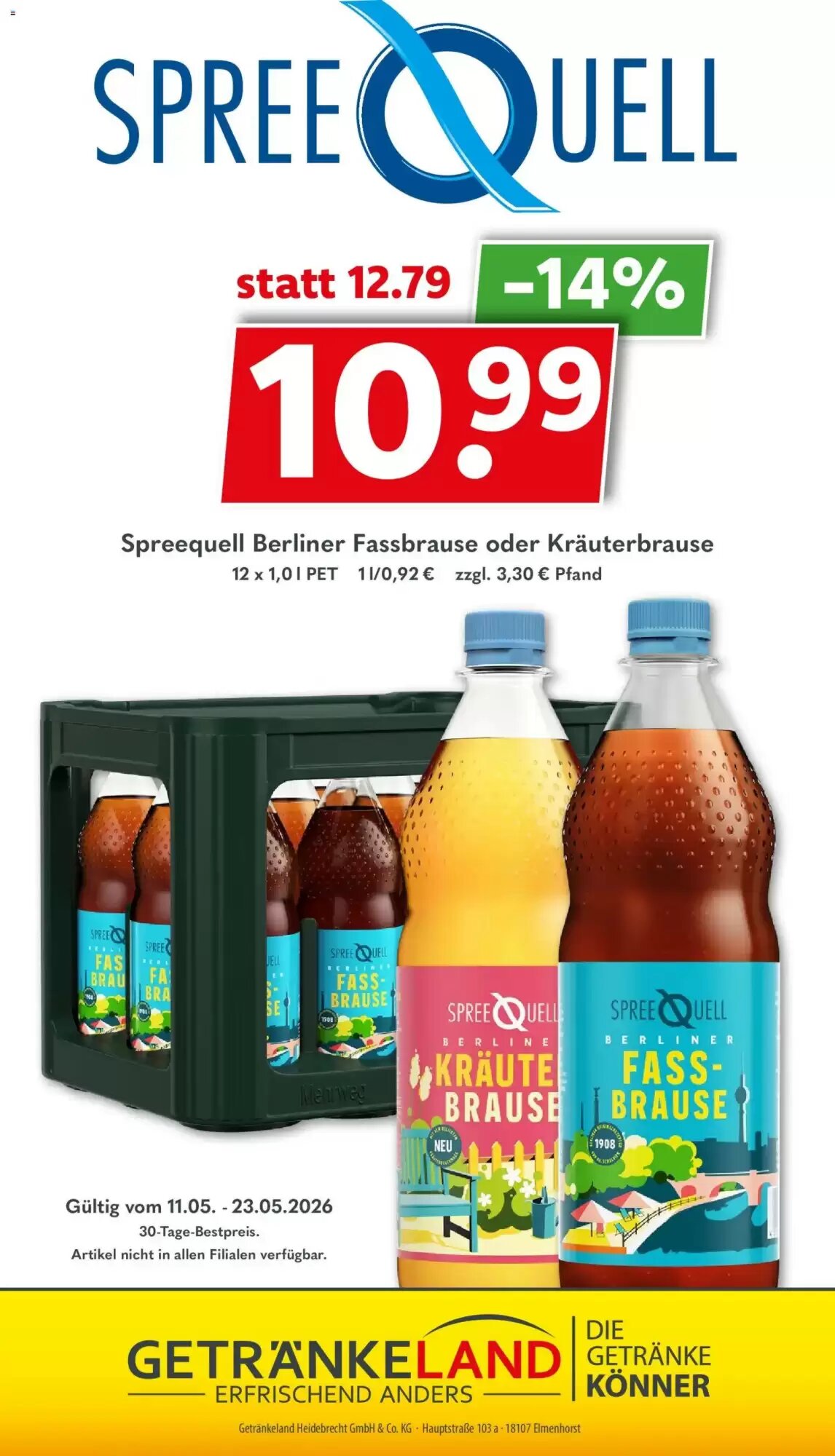 Getränkeland Prospekt (ab 11.05.2026) zum Blättern - Seite 14