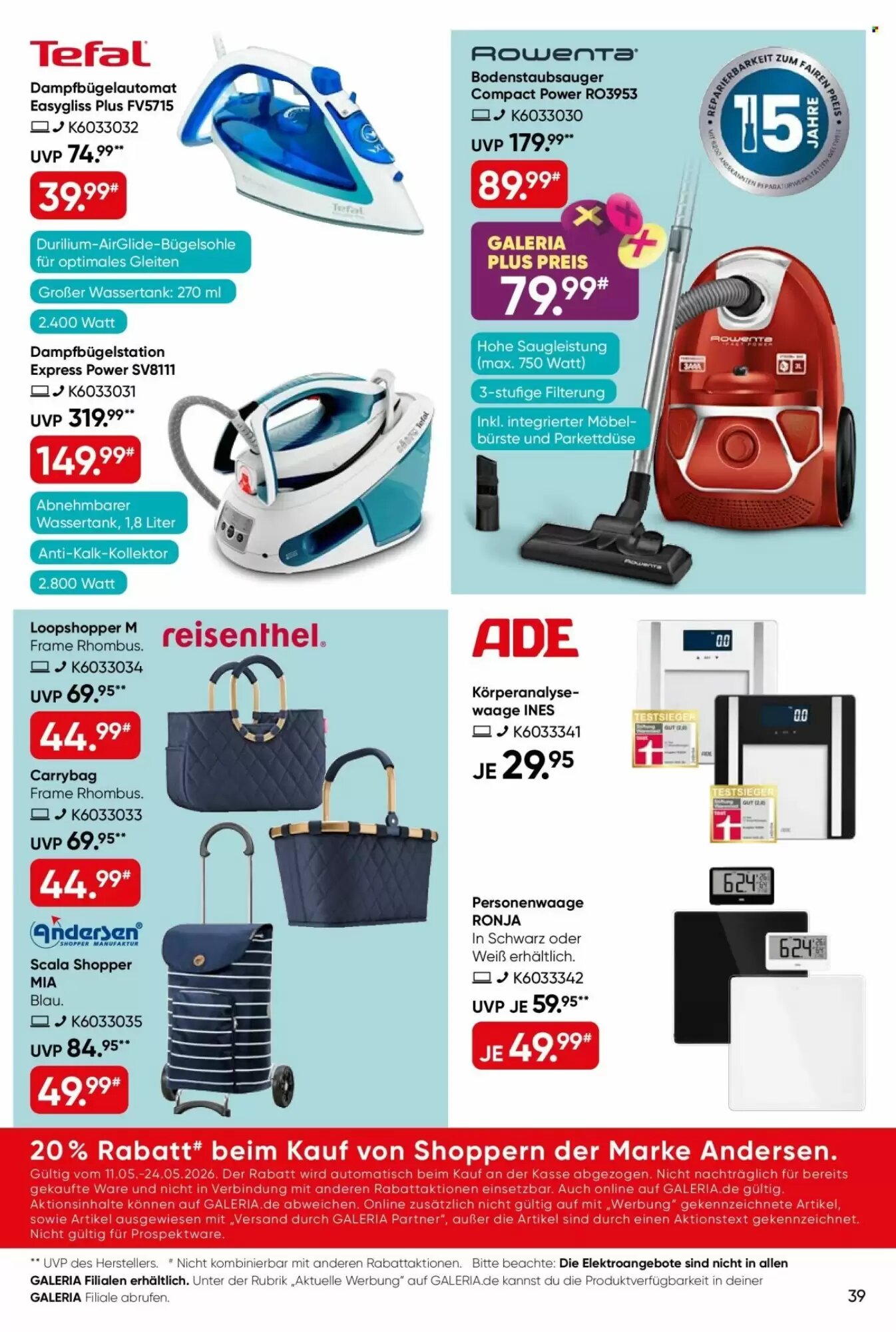 Galeria Prospekt (ab 11.05.2026) zum Blättern - Seite 39