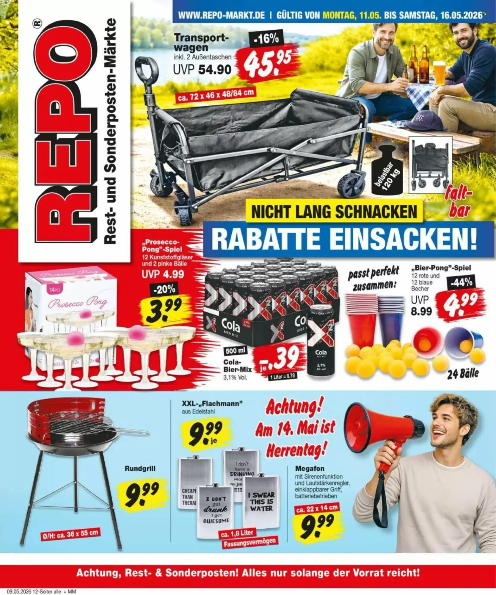 Repo Markt Prospekt (ab 11.05.2026) zum Blättern - Seite 1