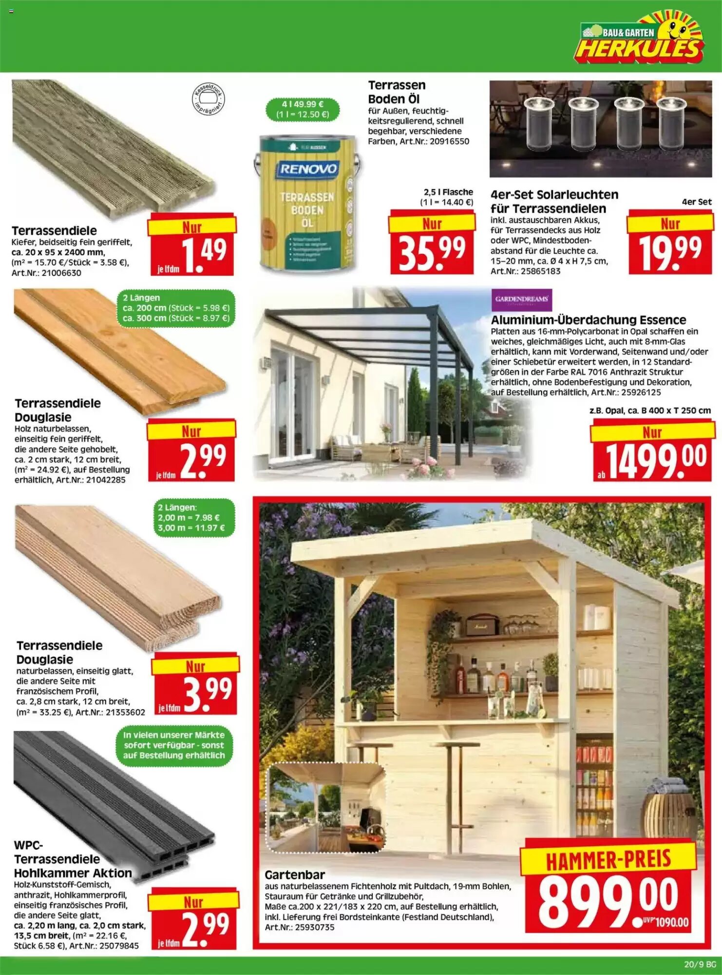 Herkules Baumarkt Prospekt (ab 11.05.2026) zum Blättern - Seite 9