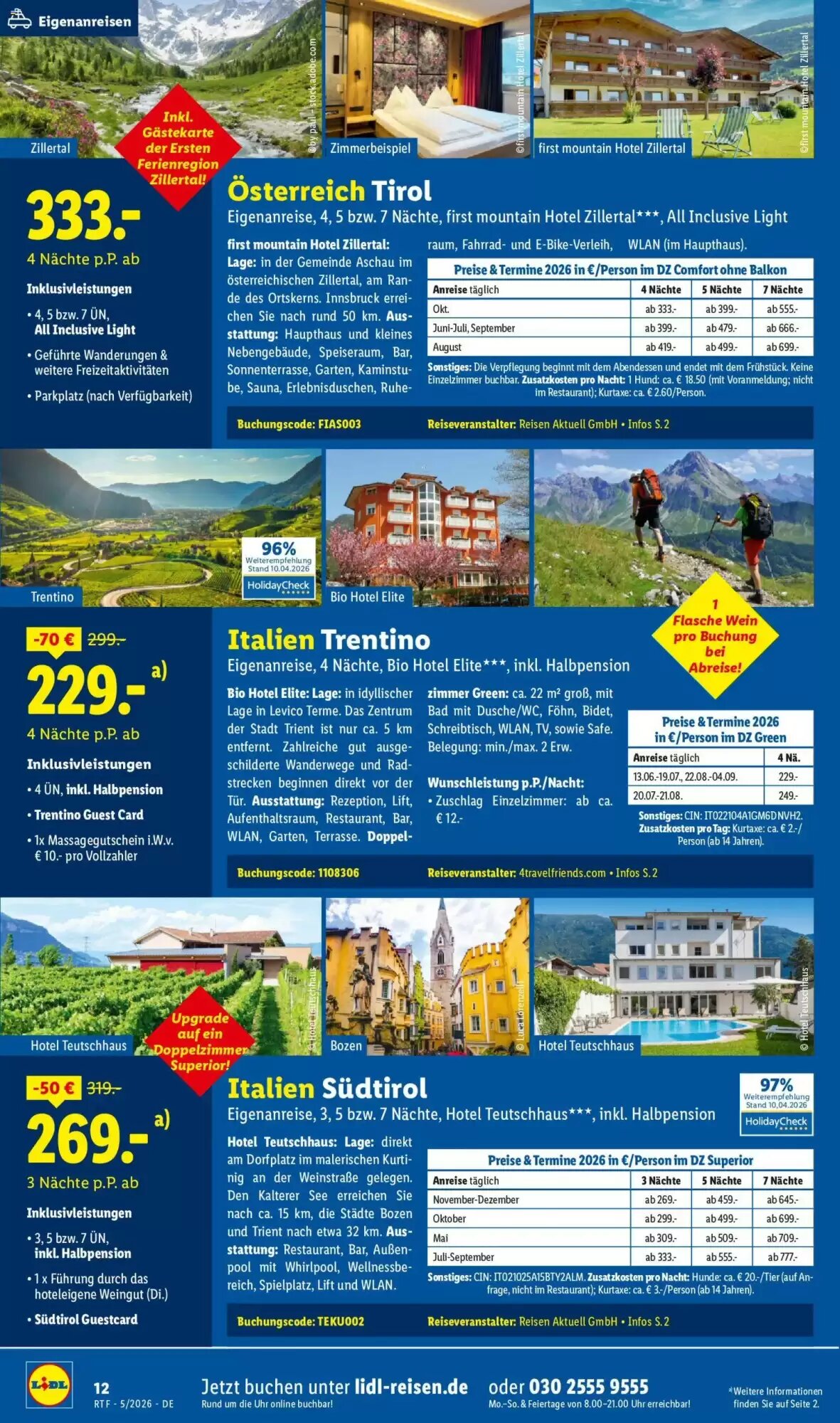 Lidl Reisen Prospekt (ab 12.05.2026) zum Blättern - Seite 12