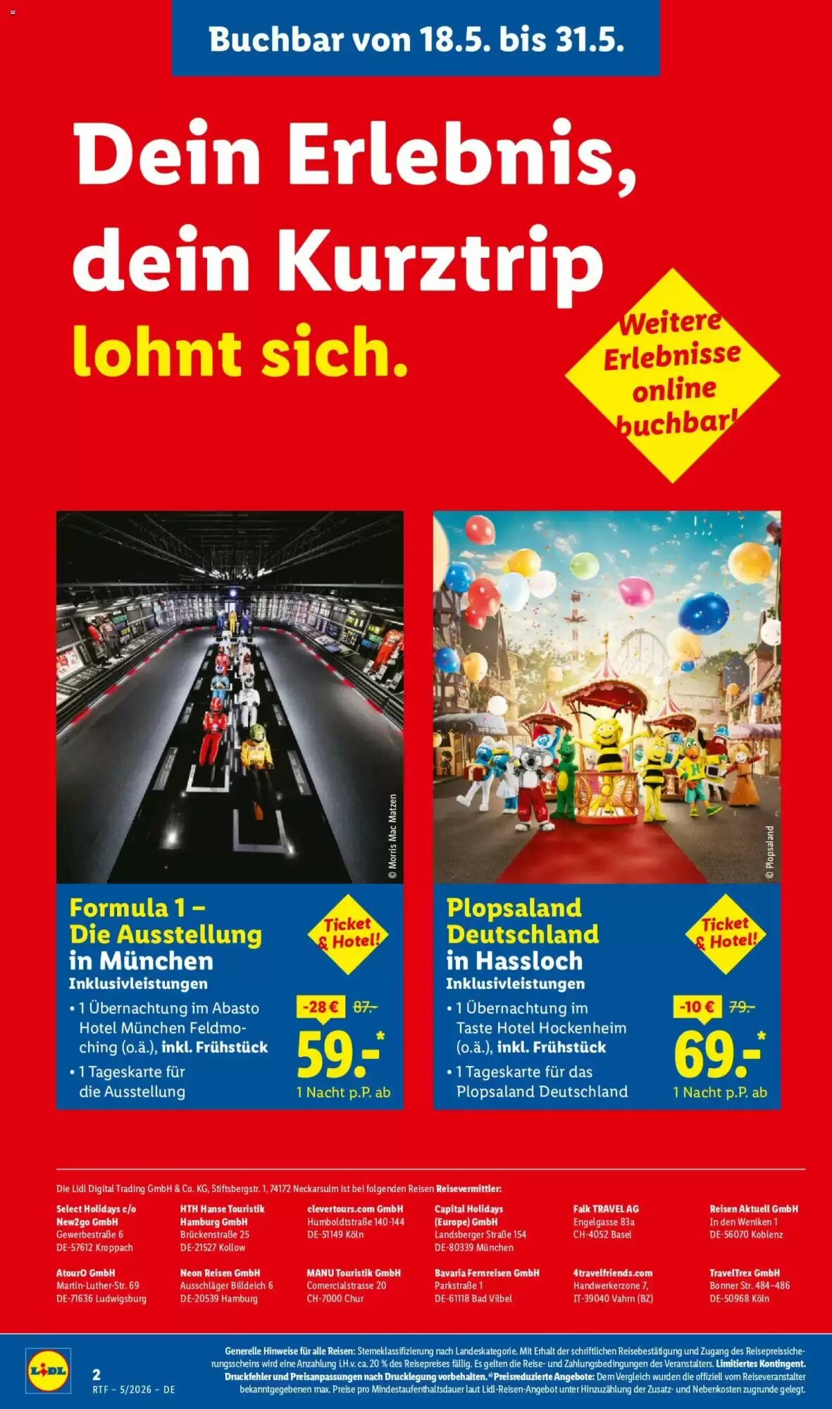 Lidl Reisen Prospekt (ab 12.05.2026) zum Blättern - Seite 2
