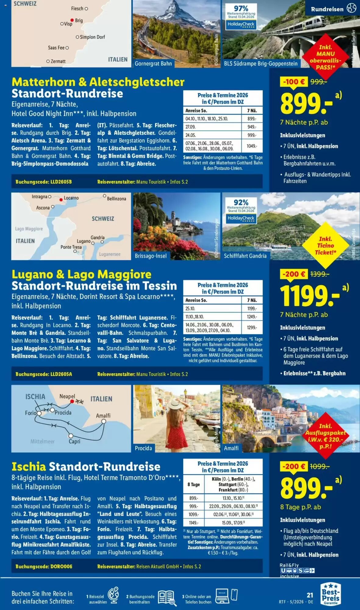 Lidl Reisen Prospekt (ab 12.05.2026) zum Blättern - Seite 21