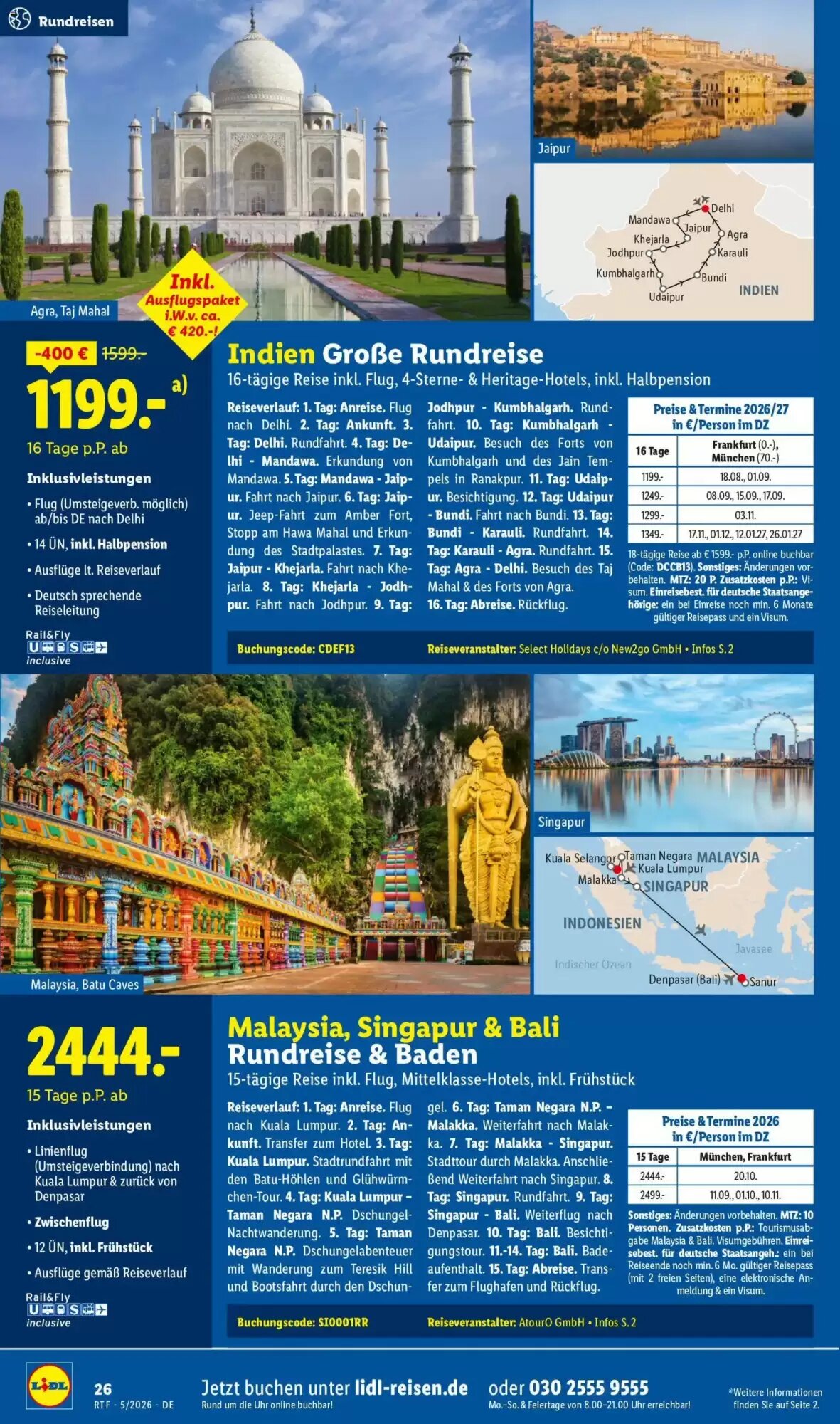 Lidl Reisen Prospekt (ab 12.05.2026) zum Blättern - Seite 26