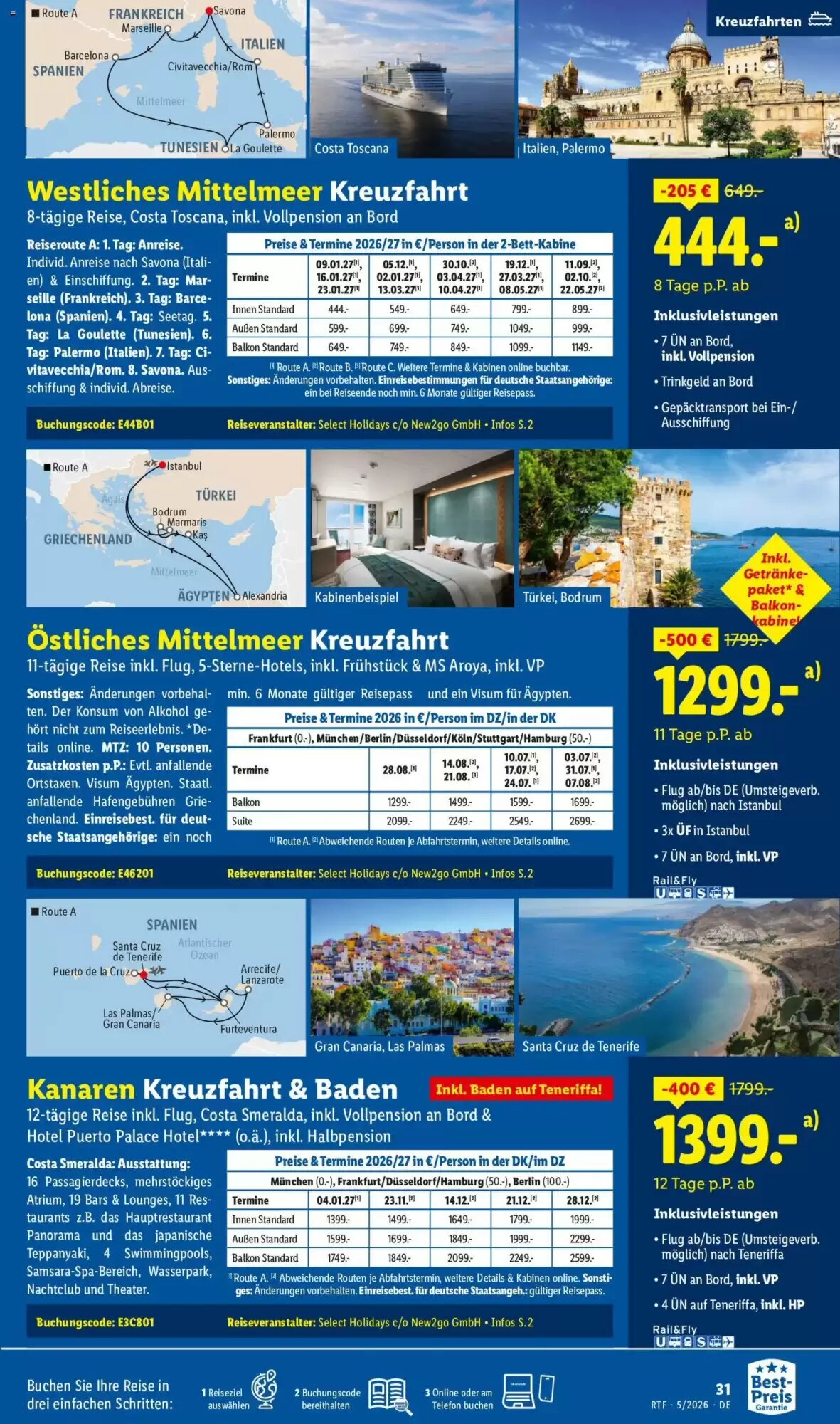 Lidl Reisen Prospekt (ab 12.05.2026) zum Blättern - Seite 31