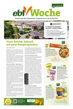 Ebl Naturkost Prospekt (ab 13.05.2026) zum Blättern