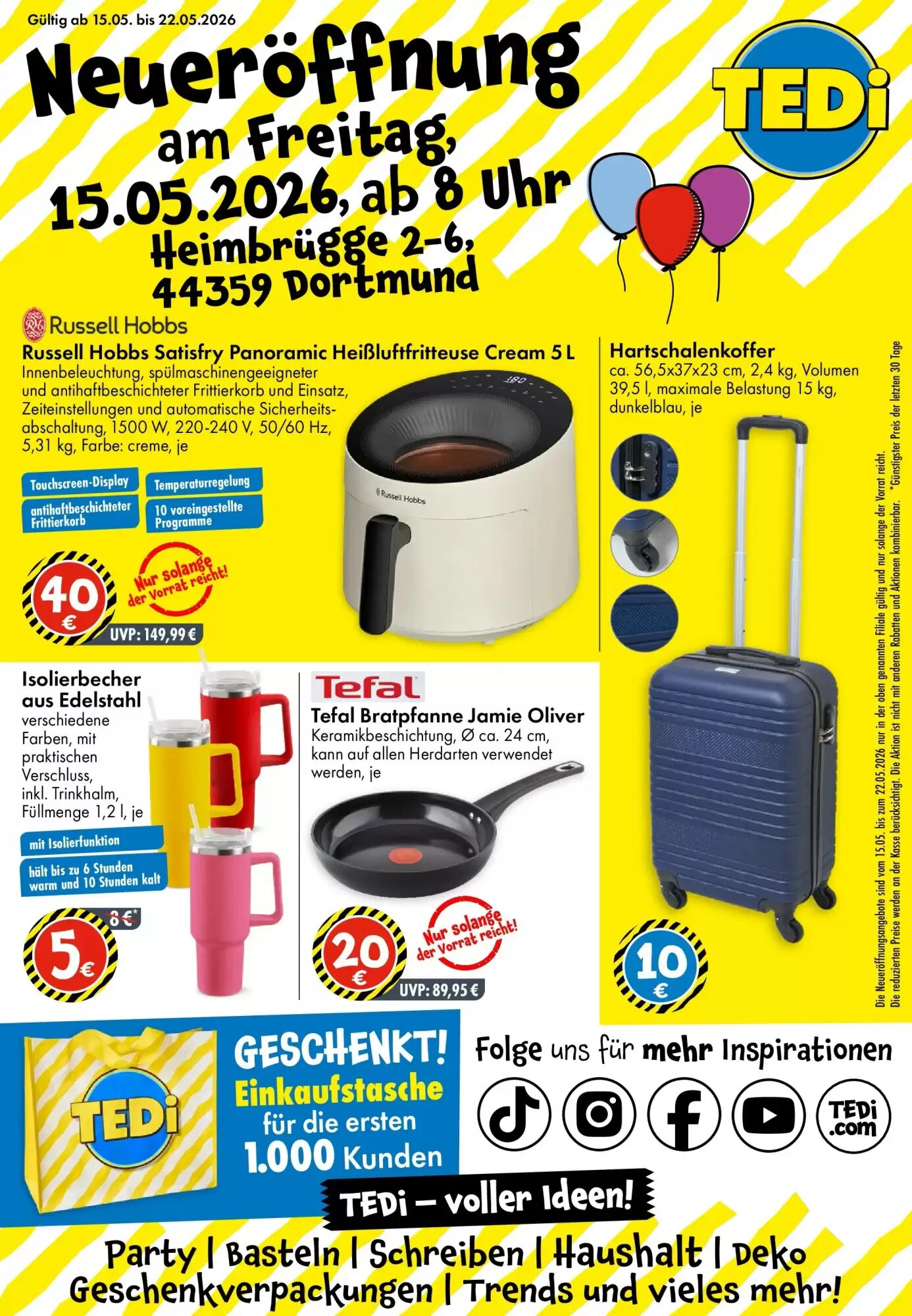 TEDi Prospekt (ab 15.05.2026) zum Blättern - Seite 1