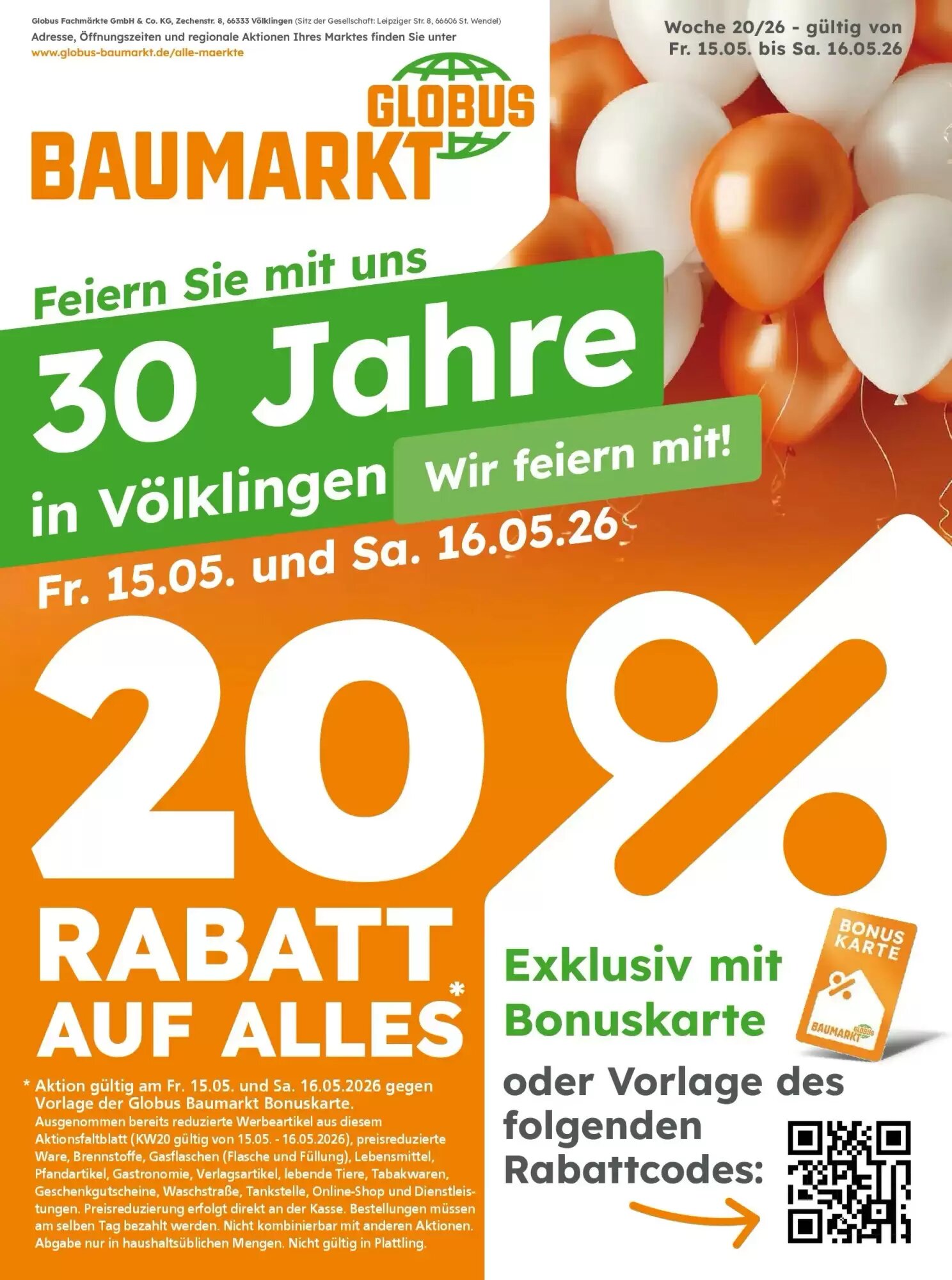 Globus Baumarkt Prospekt (ab 15.05.2026) zum Blättern - Seite 1