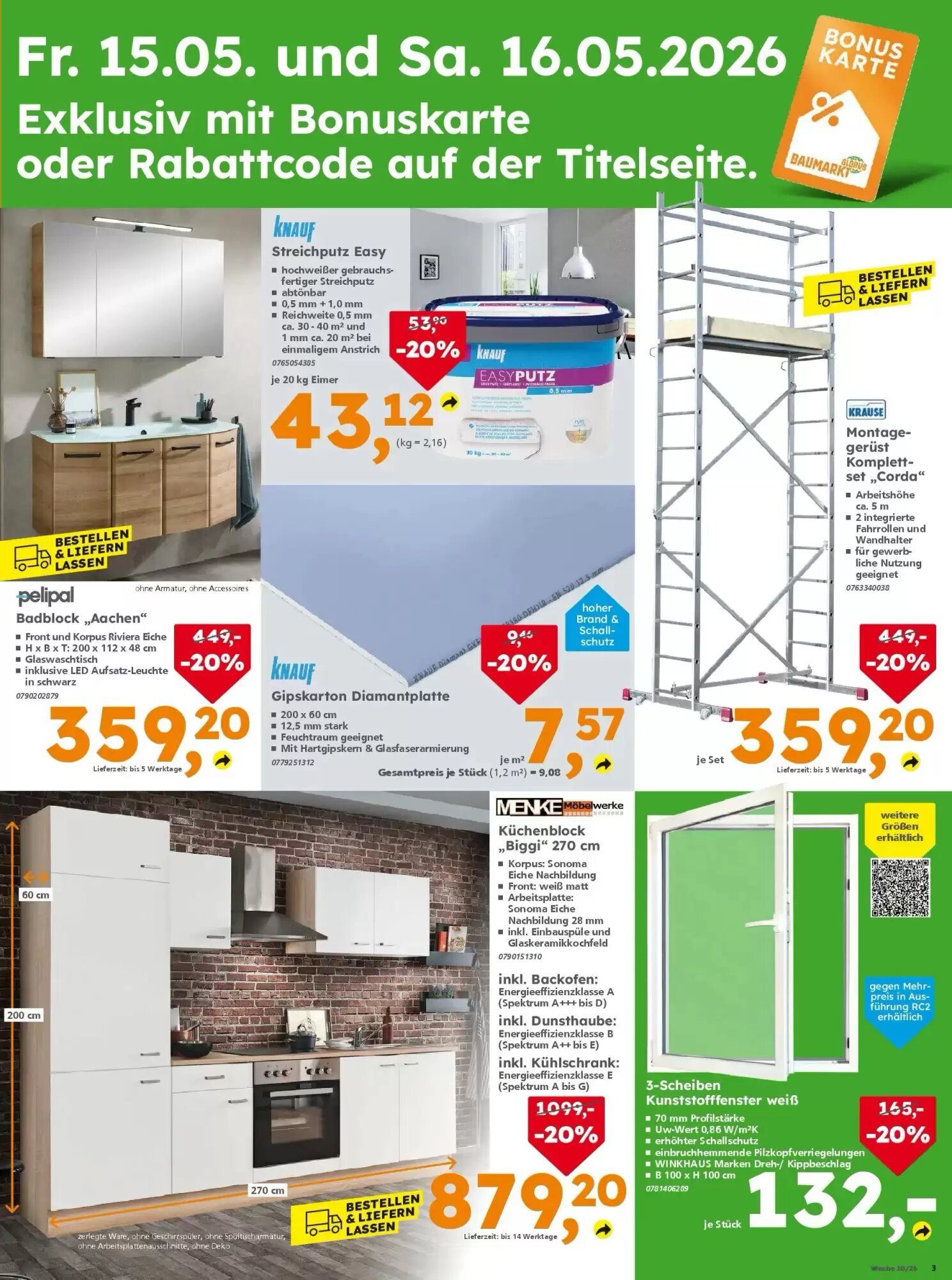 Globus Baumarkt Prospekt (ab 15.05.2026) zum Blättern - Seite 3
