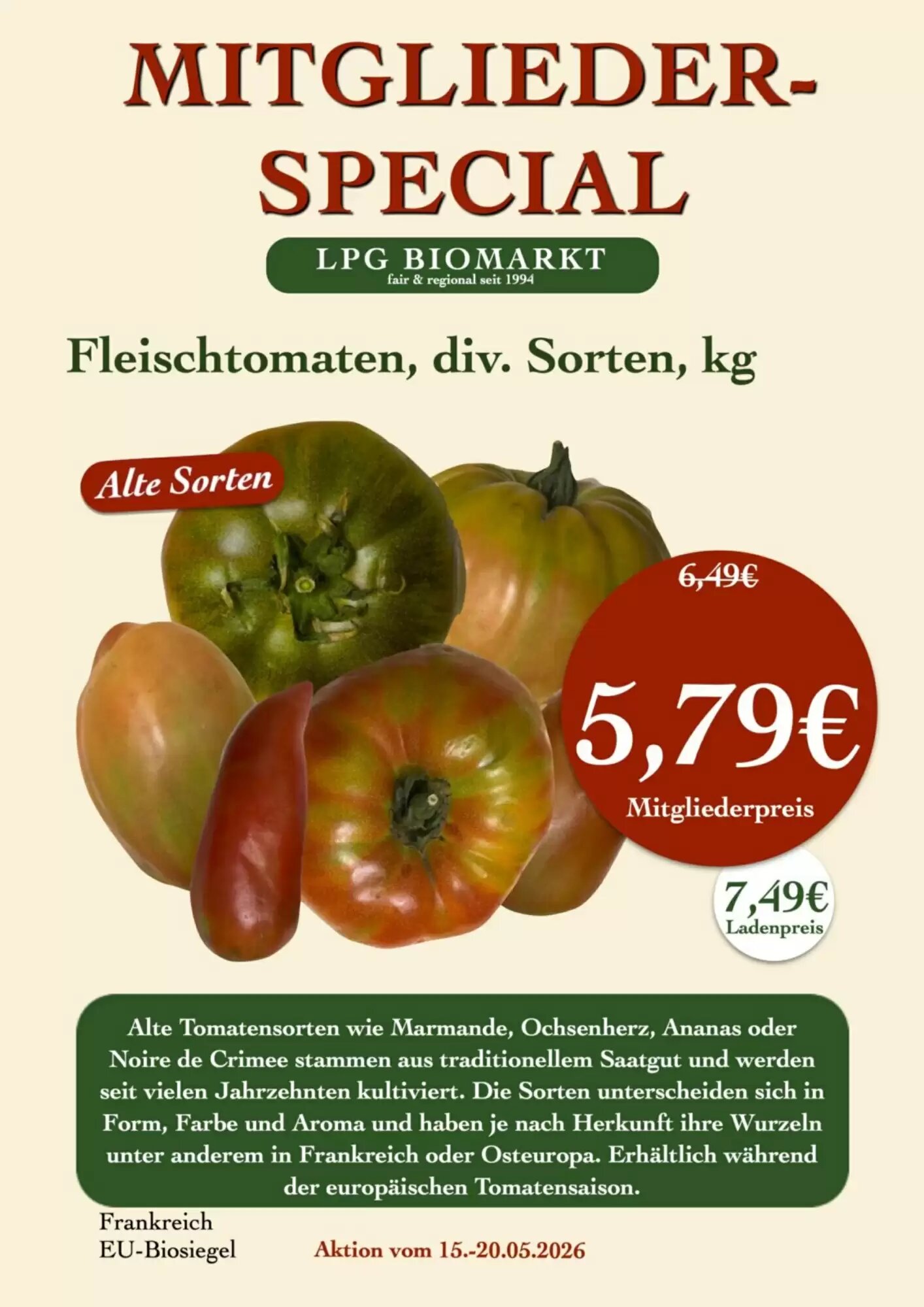LPG Biomarkt Prospekt (ab 15.05.2026) zum Blättern - Seite 9