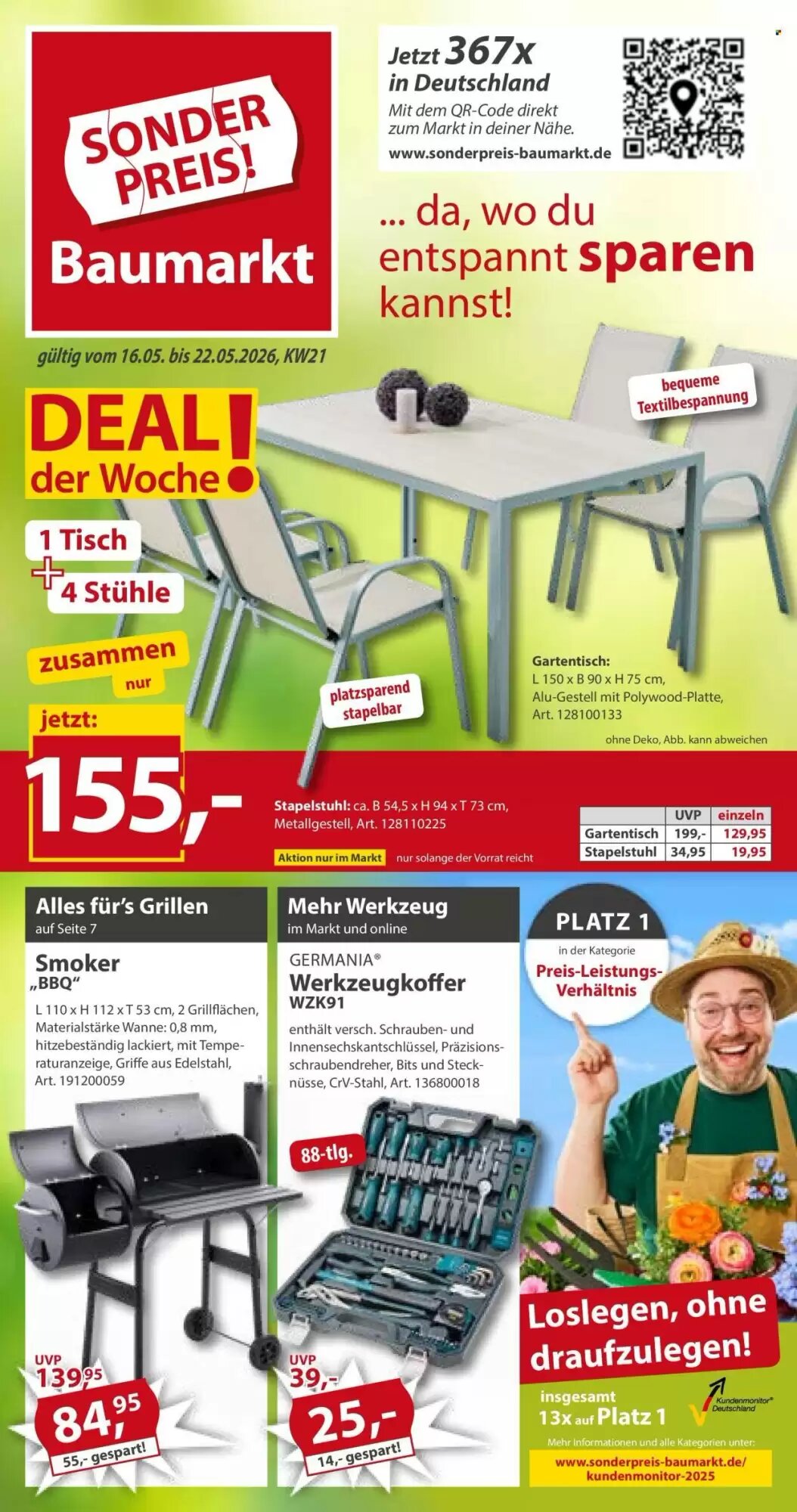 Sonderpreis Baumarkt Prospekt (ab 16.05.2026) zum Blättern - Seite 1