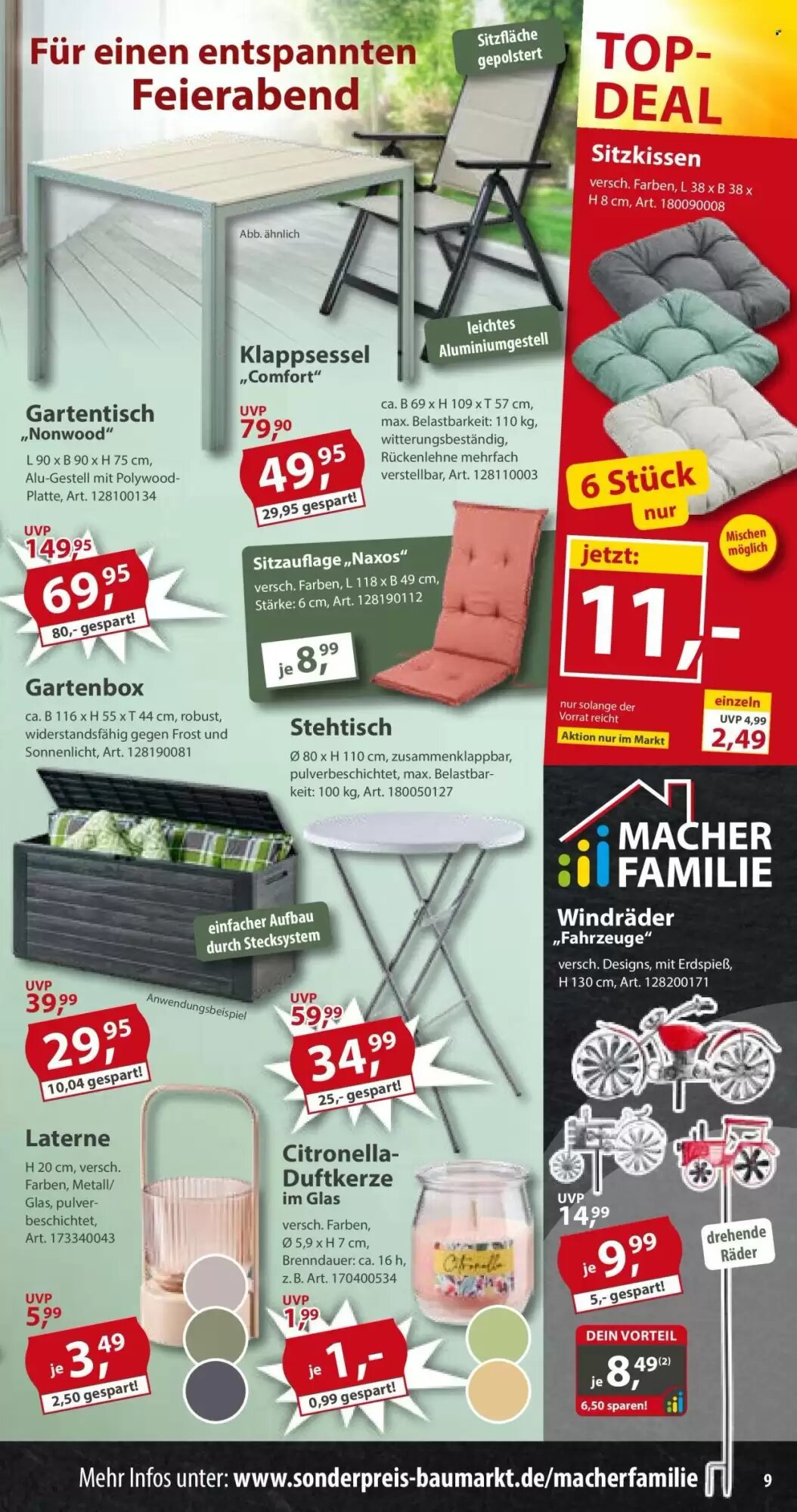 Sonderpreis Baumarkt Prospekt (ab 16.05.2026) zum Blättern - Seite 9