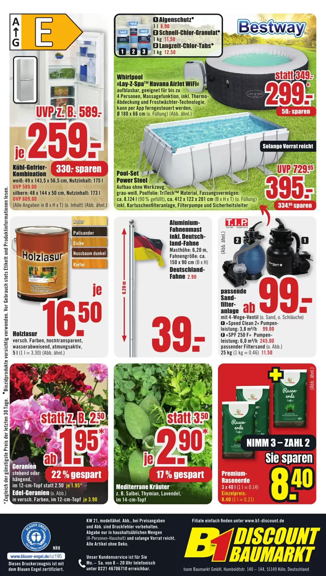 B1 Discount Baumarkt Prospekt (ab 16.05.2026) zum Blättern - Seite 8