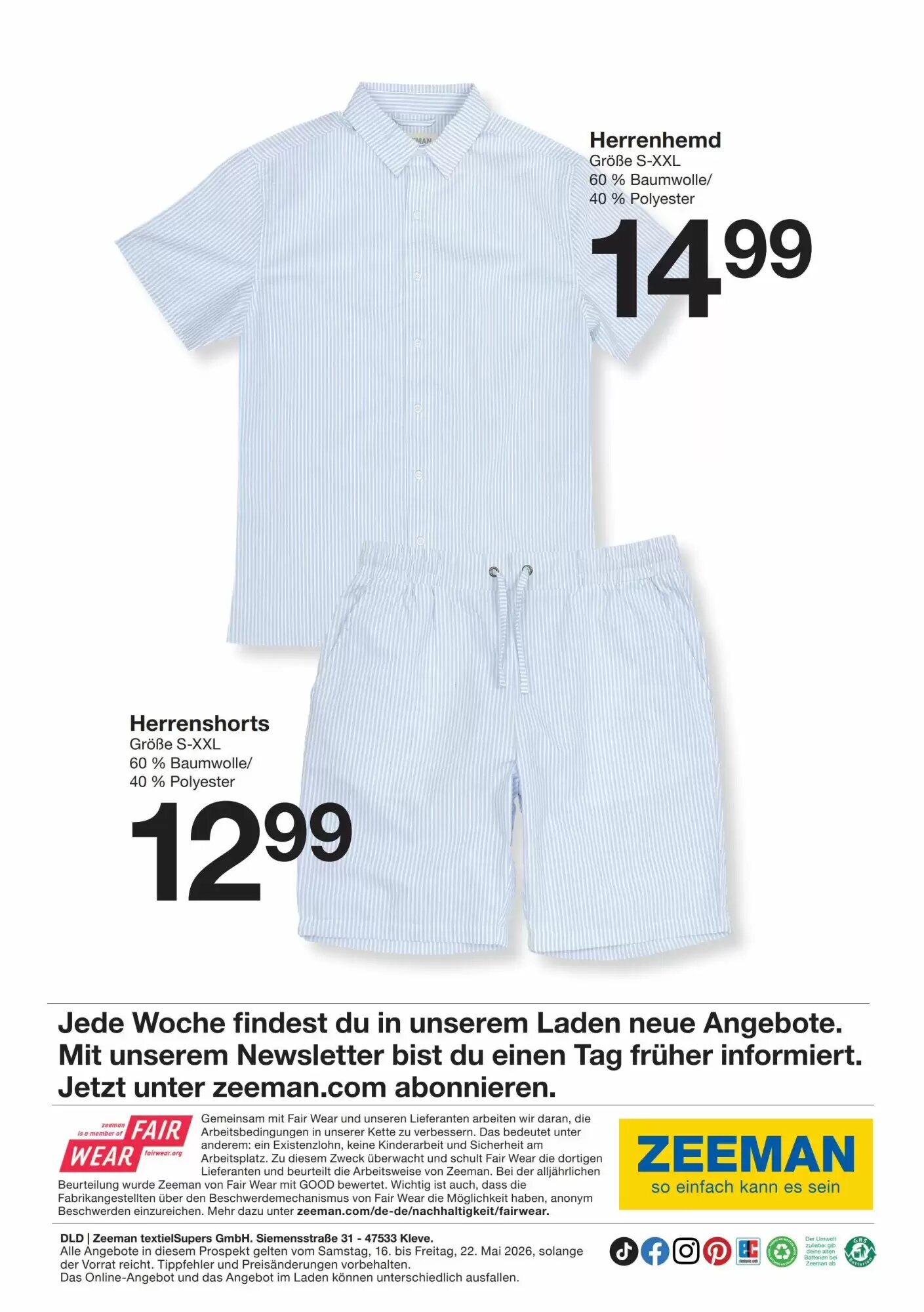 Zeeman Prospekt (ab 16.05.2026) zum Blättern - Seite 14