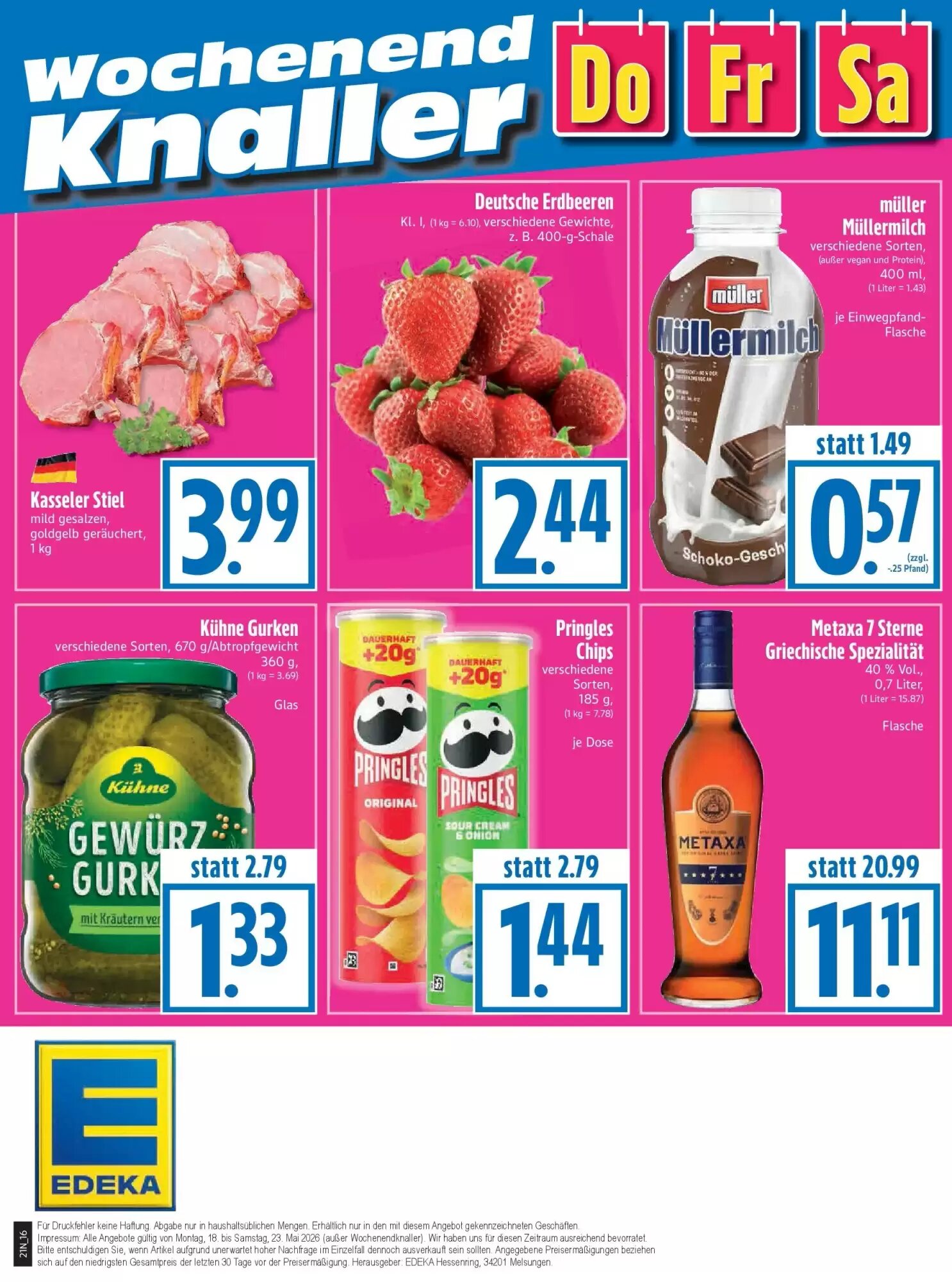 EDEKA Hahner Prospekt (ab 17.05.2026) zum Blättern - Seite 18