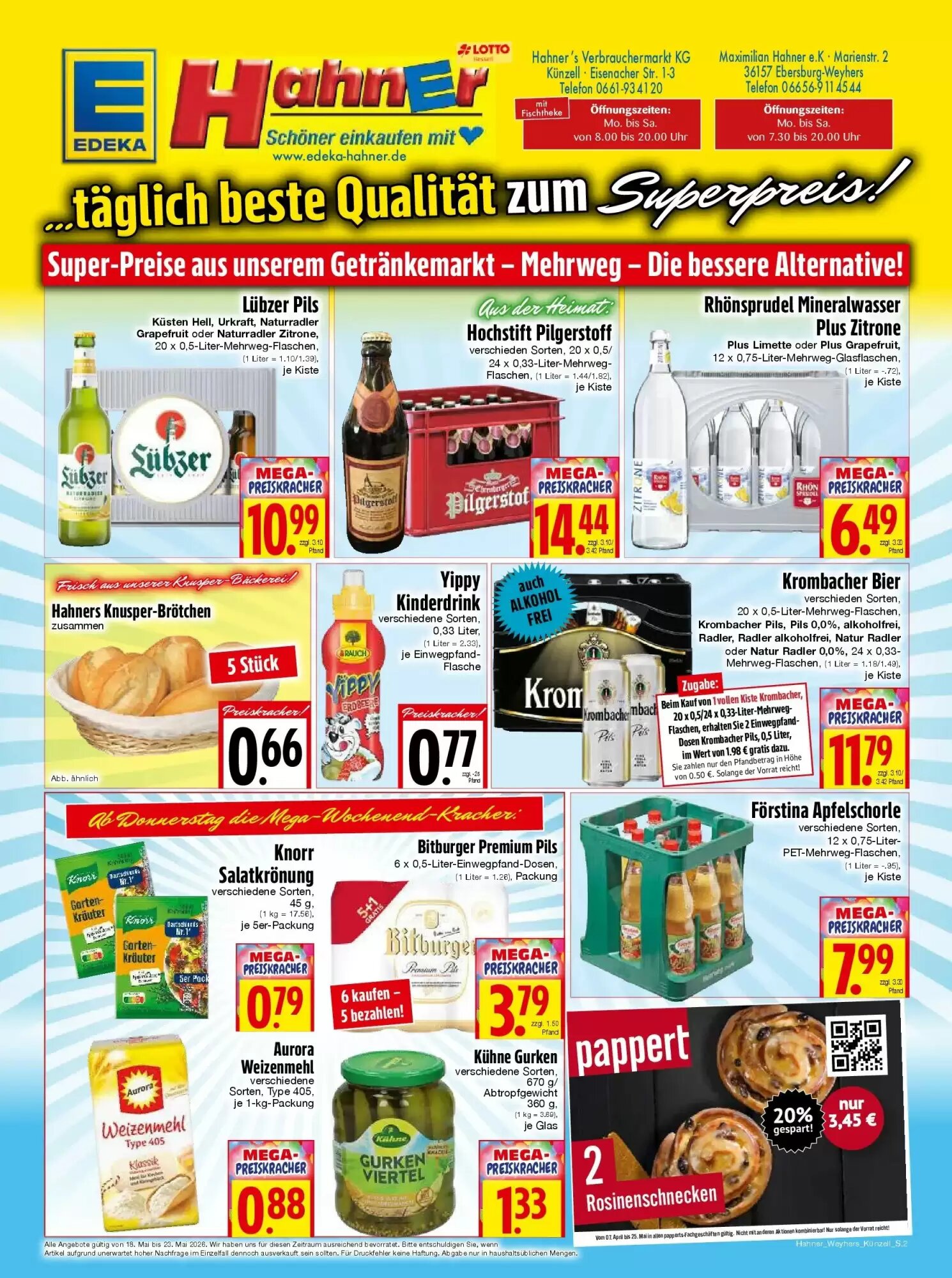 EDEKA Hahner Prospekt (ab 17.05.2026) zum Blättern - Seite 2
