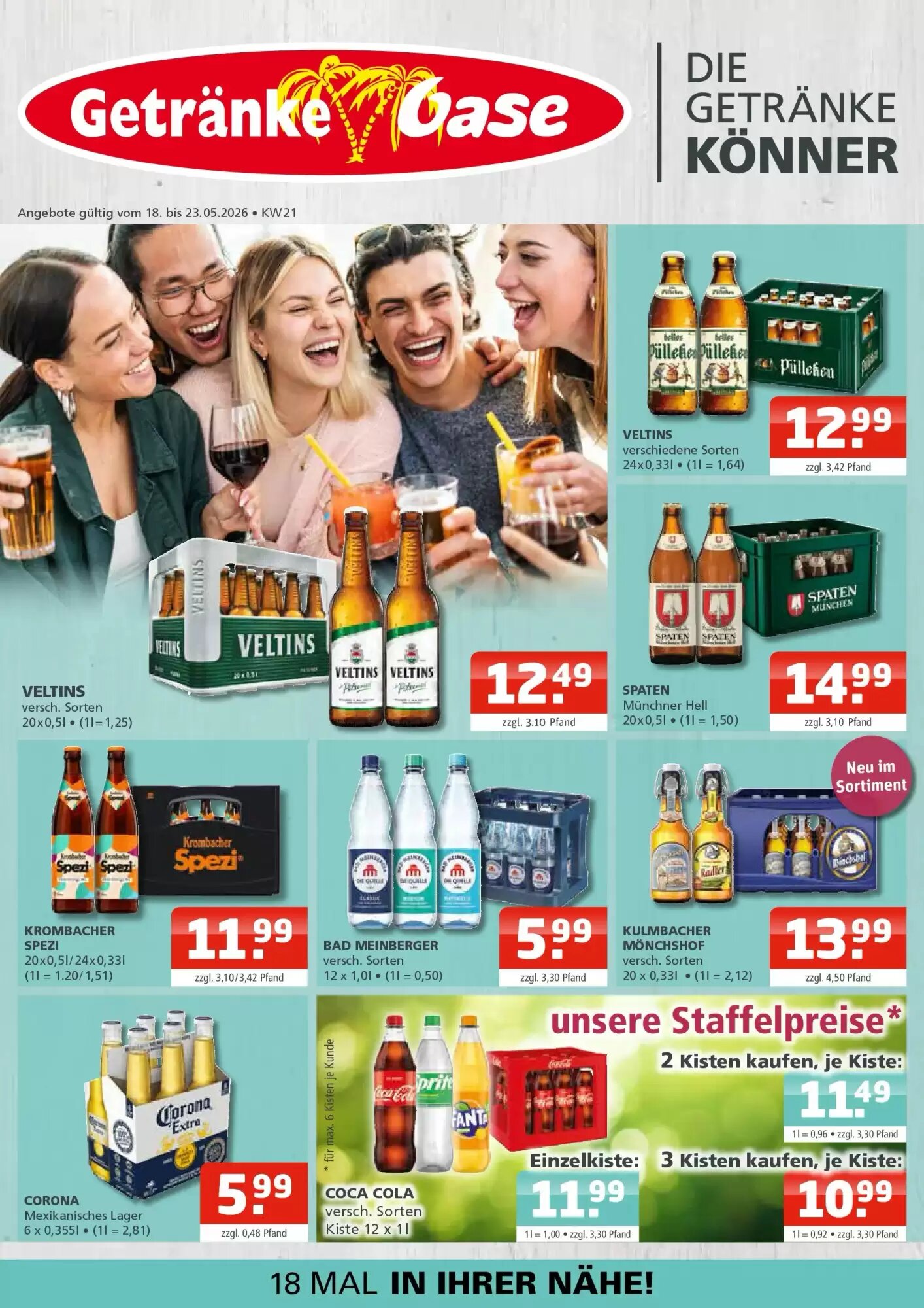 Getränke Oase Prospekt (ab 17.05.2026) zum Blättern - Seite 1