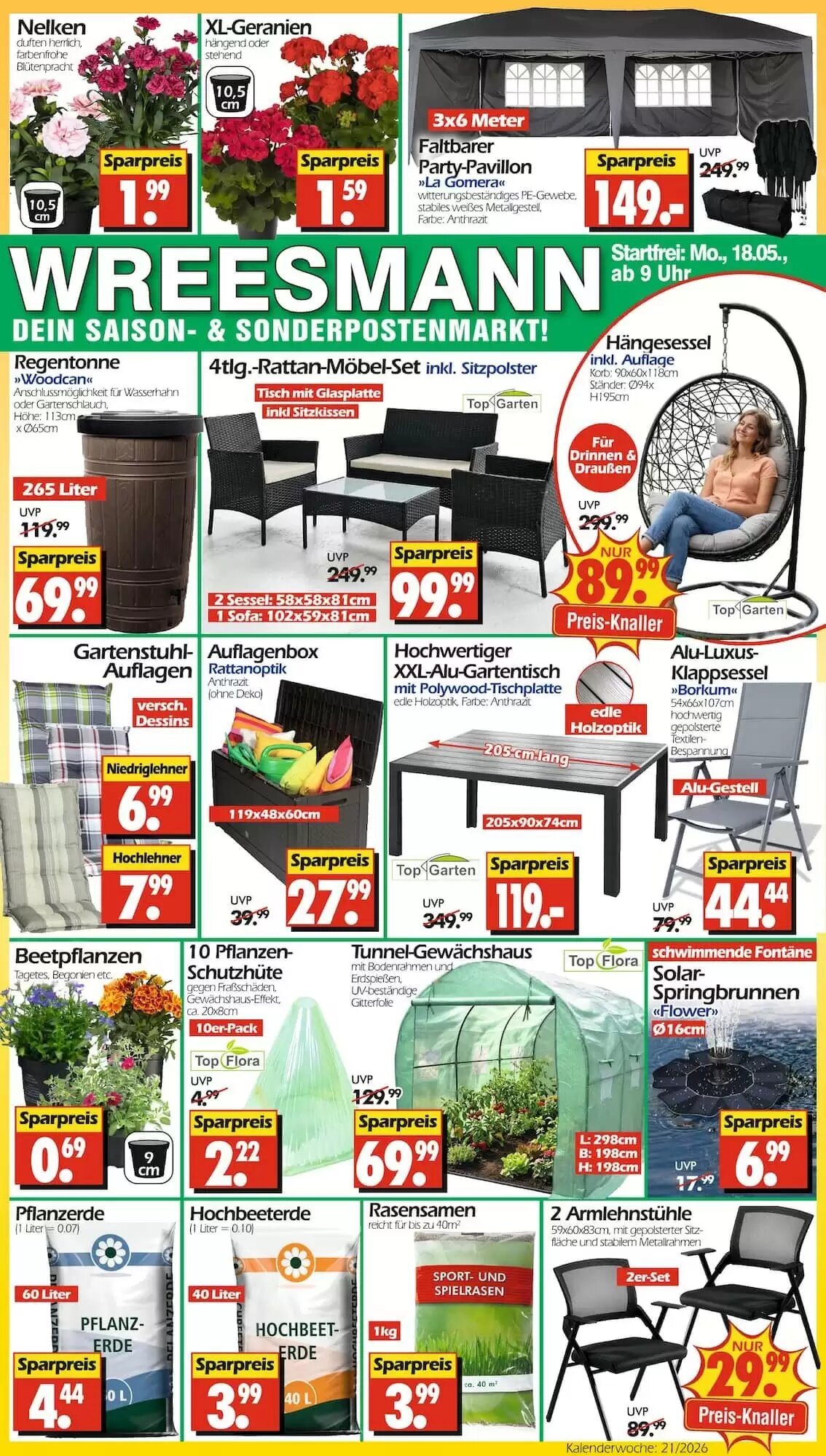 Wreesmann Prospekt (ab 18.05.2026) zum Blättern - Seite 1