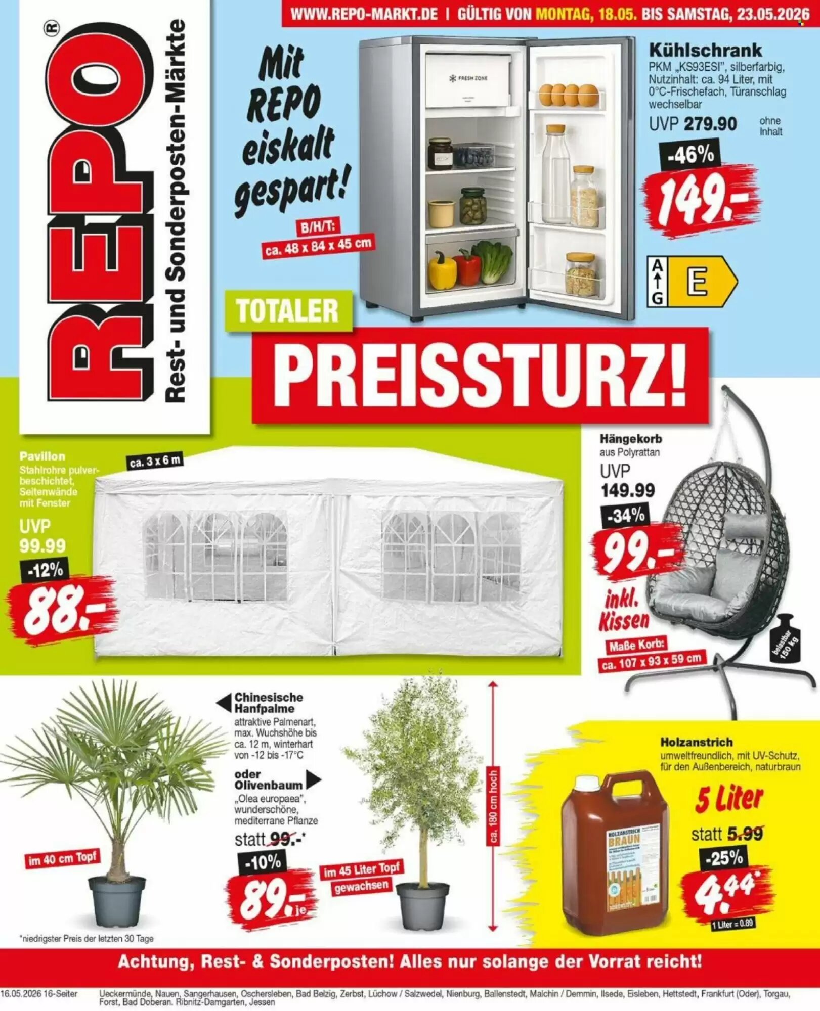 Repo Markt Prospekt (ab 18.05.2026) zum Blättern - Seite 1