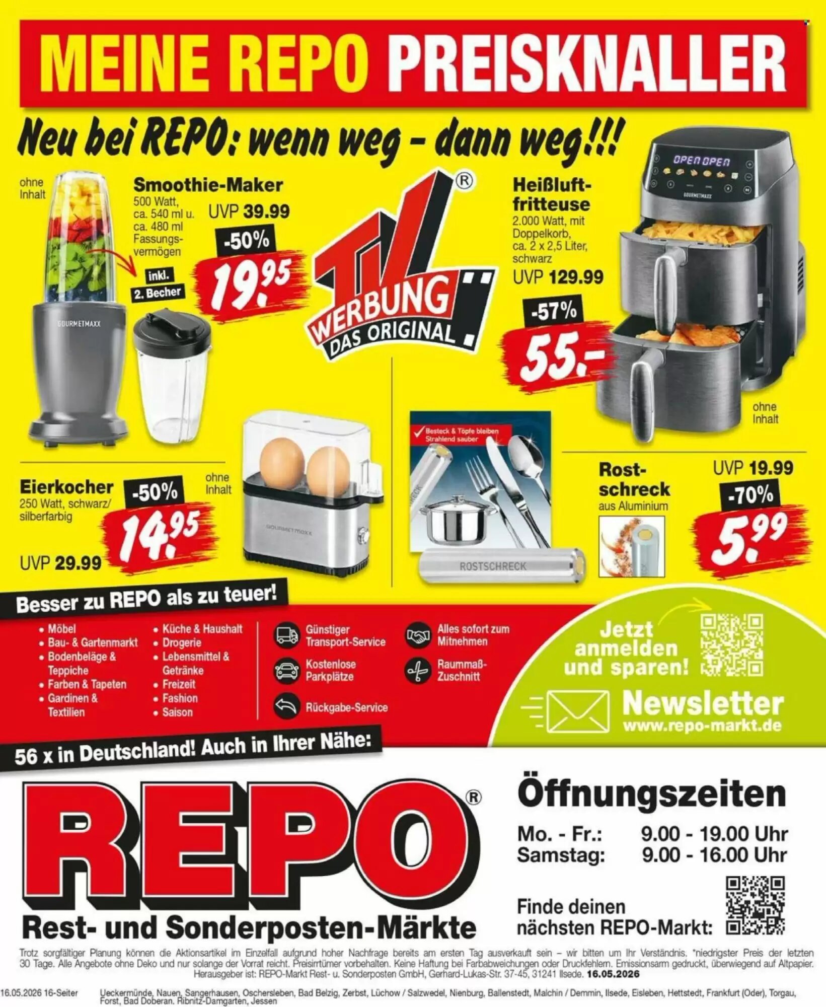 Repo Markt Prospekt (ab 18.05.2026) zum Blättern - Seite 16