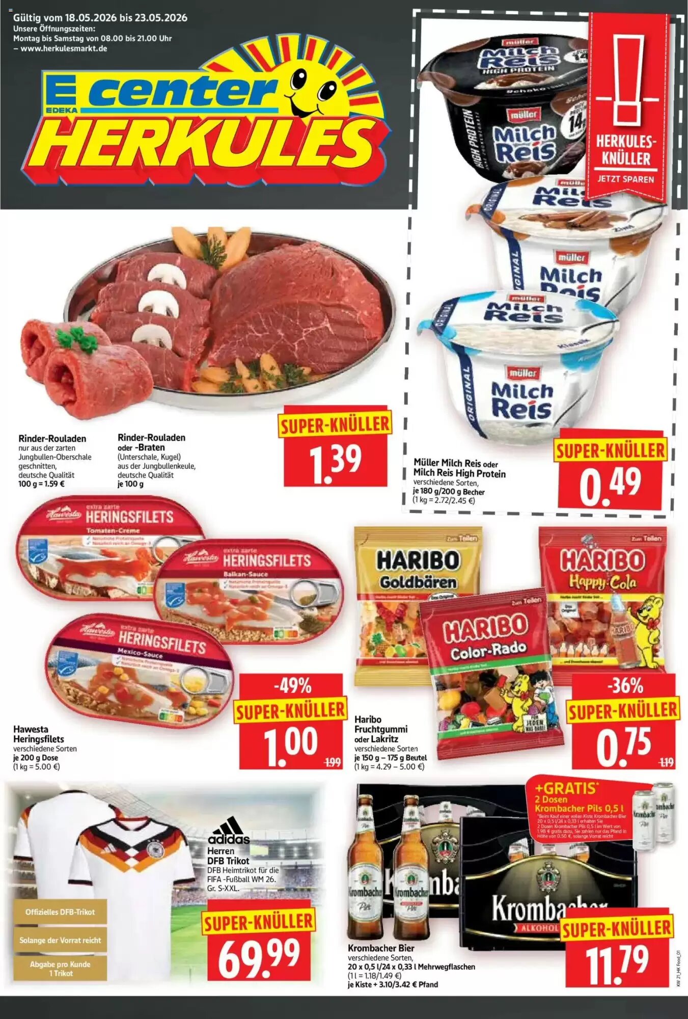 Edeka Herkules Prospekt (ab 18.05.2026) zum Blättern - Seite 1