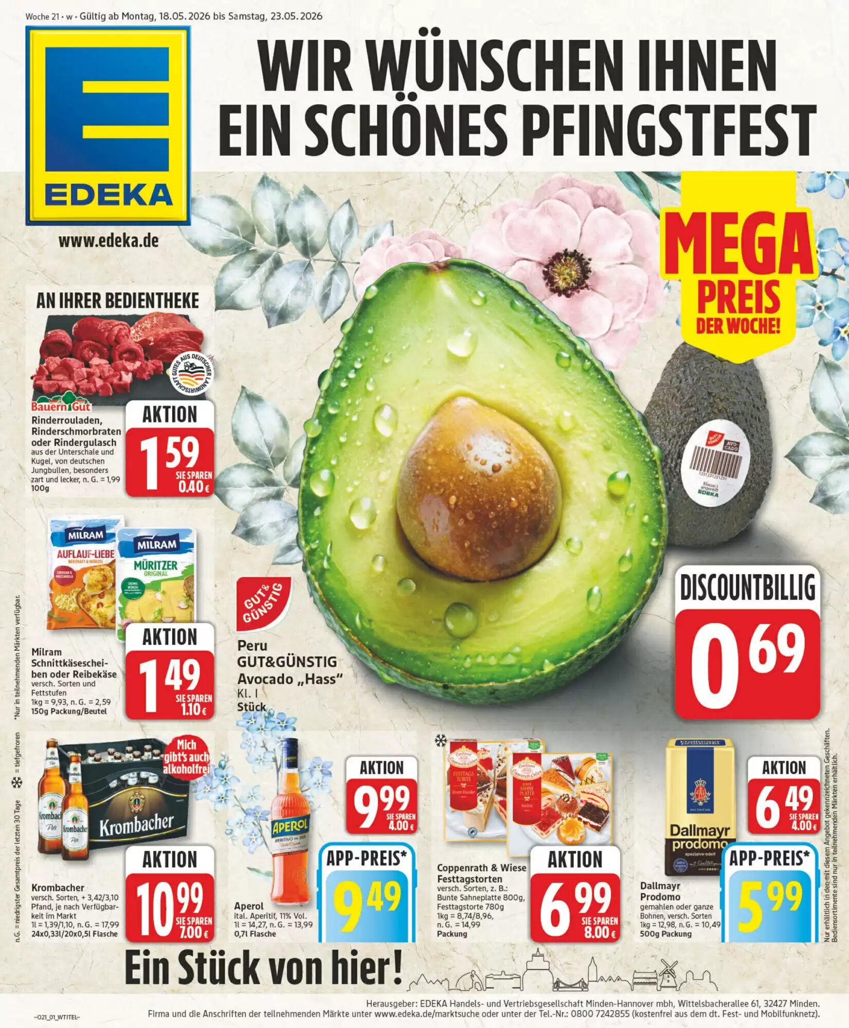 EDEKA Stralsund Prospekt (ab 18.05.2026) zum Blättern - Seite 1