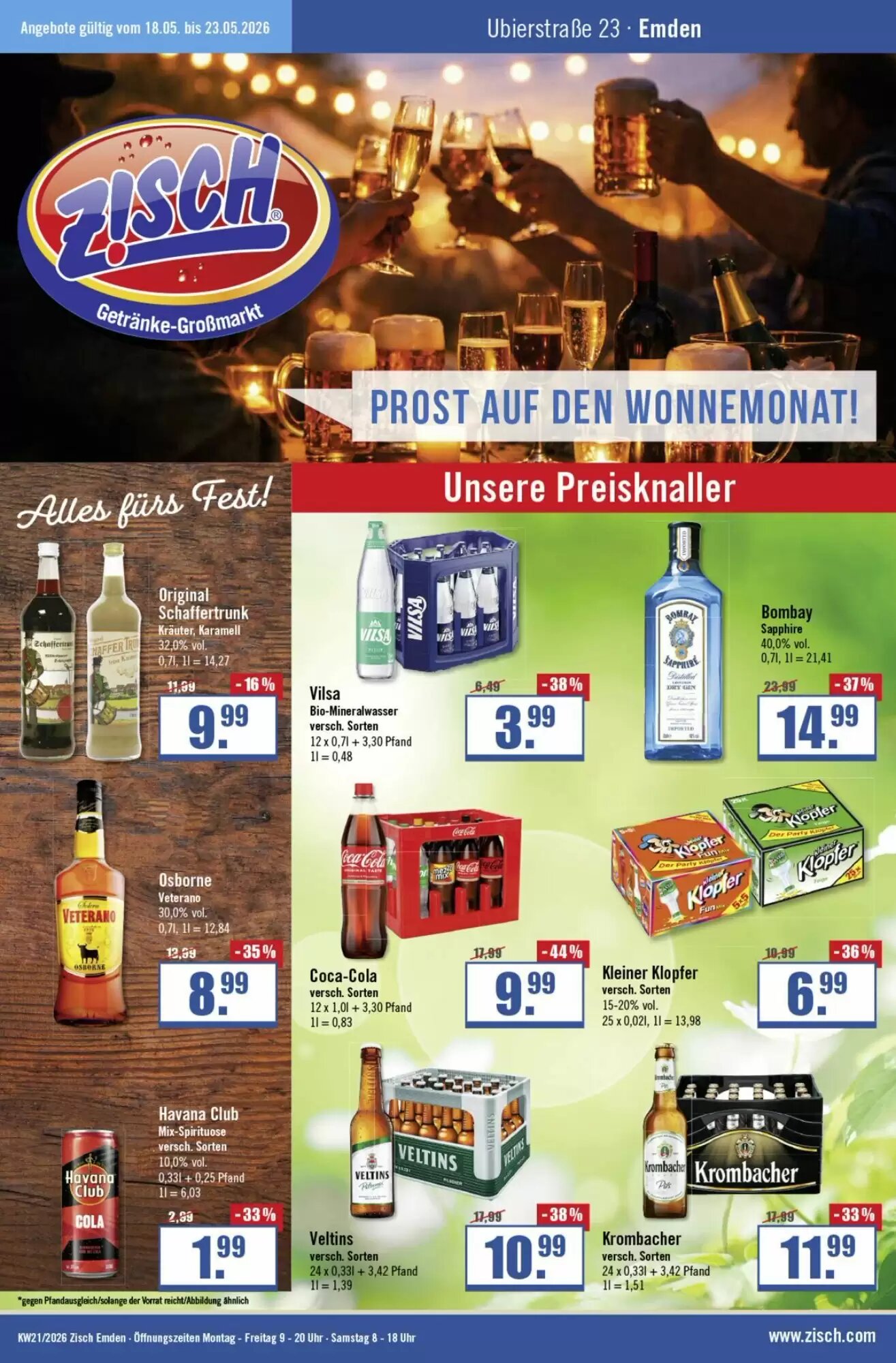 Zisch Prospekt (ab 18.05.2026) zum Blättern - Seite 1
