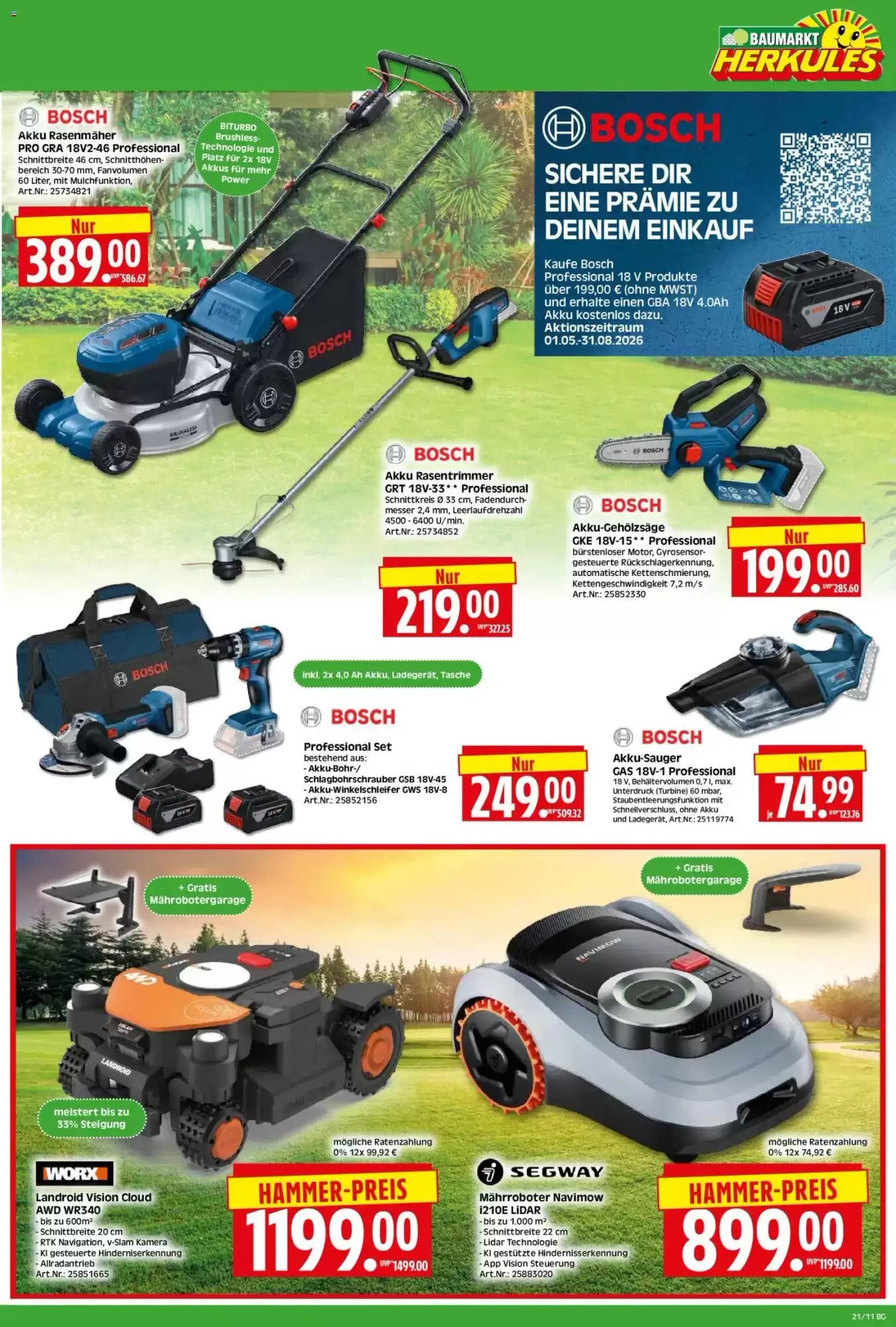 Herkules Baumarkt Prospekt (ab 18.05.2026) zum Blättern - Seite 11