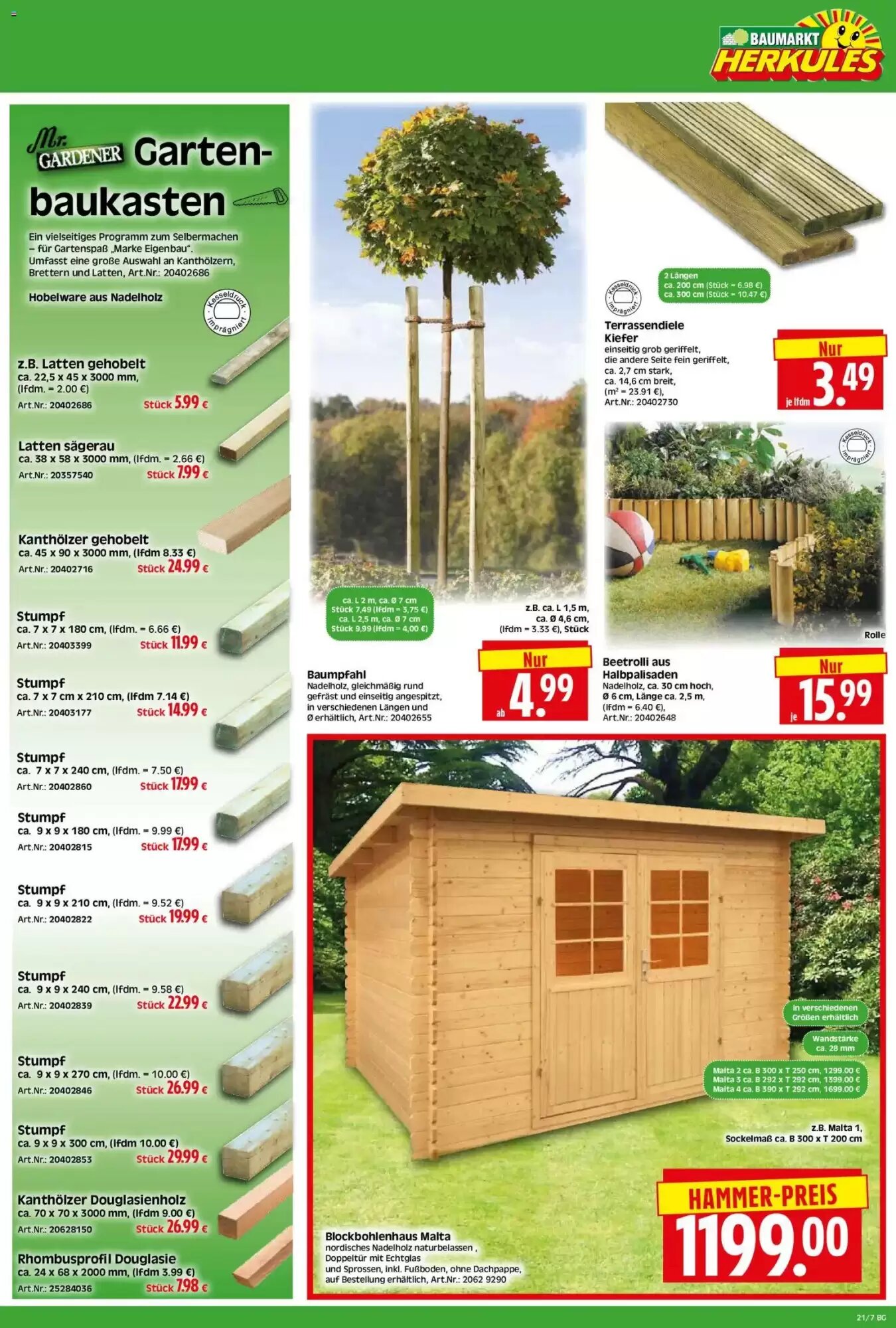 Herkules Baumarkt Prospekt (ab 18.05.2026) zum Blättern - Seite 7