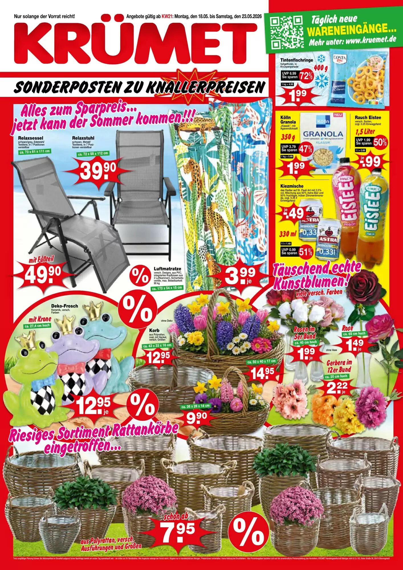 Krümet Sonderposten Prospekt (ab 18.05.2026) zum Blättern - Seite 1