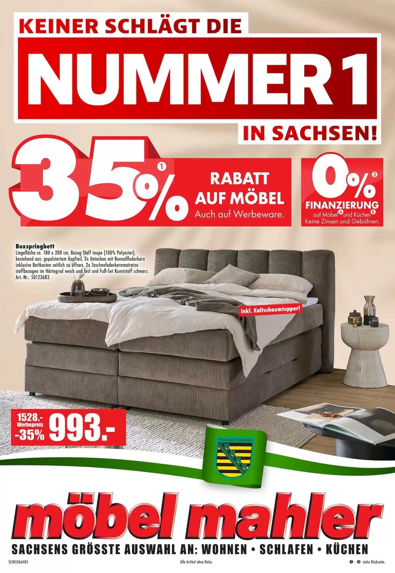 Möbel Mahler Prospekt (ab 20.05.2026) zum Blättern - Seite 1