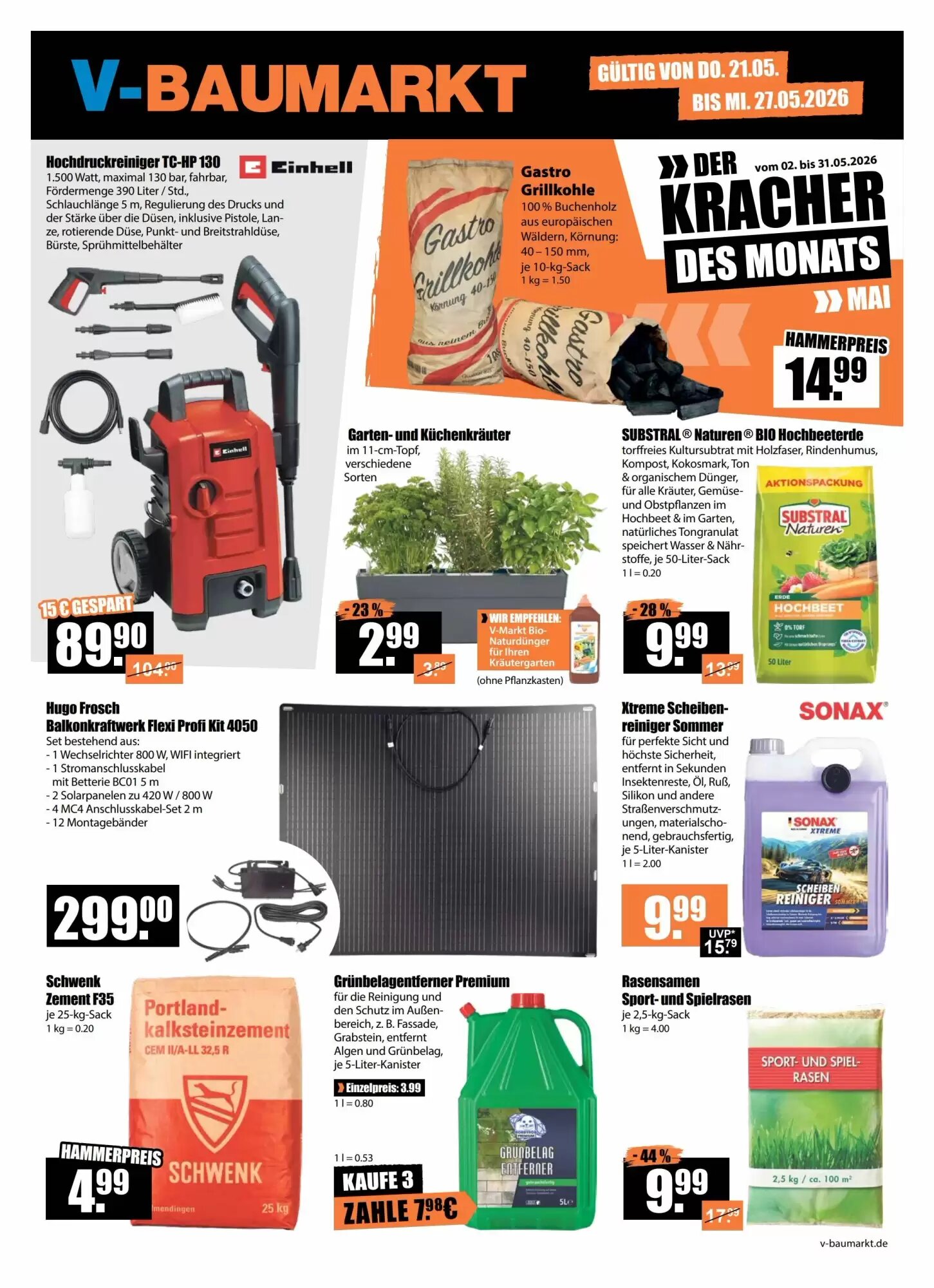 V Baumarkt Prospekt (ab 21.05.2026) zum Blättern - Seite 1