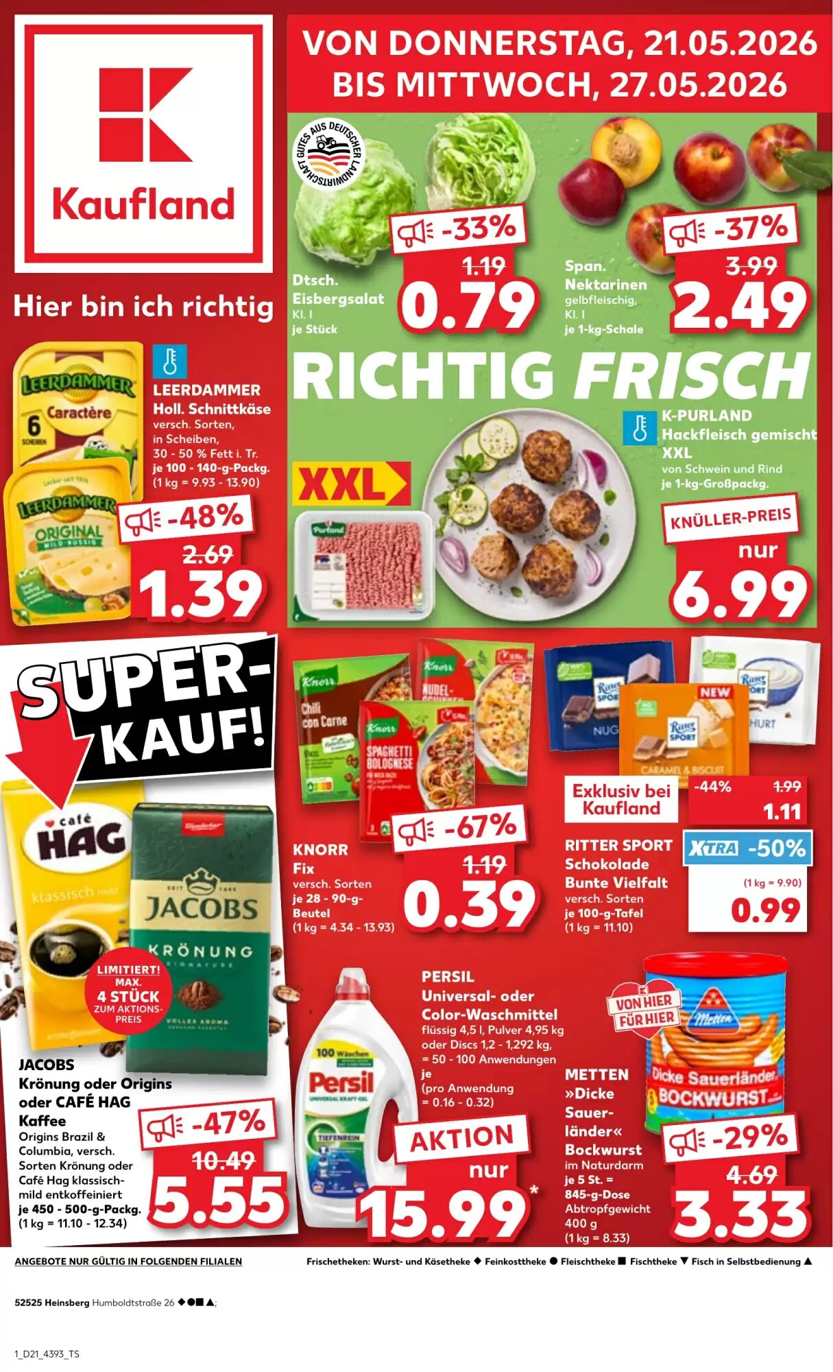 Kaufland Prospekt (ab 21.05.2026) zum Blättern - Seite 1