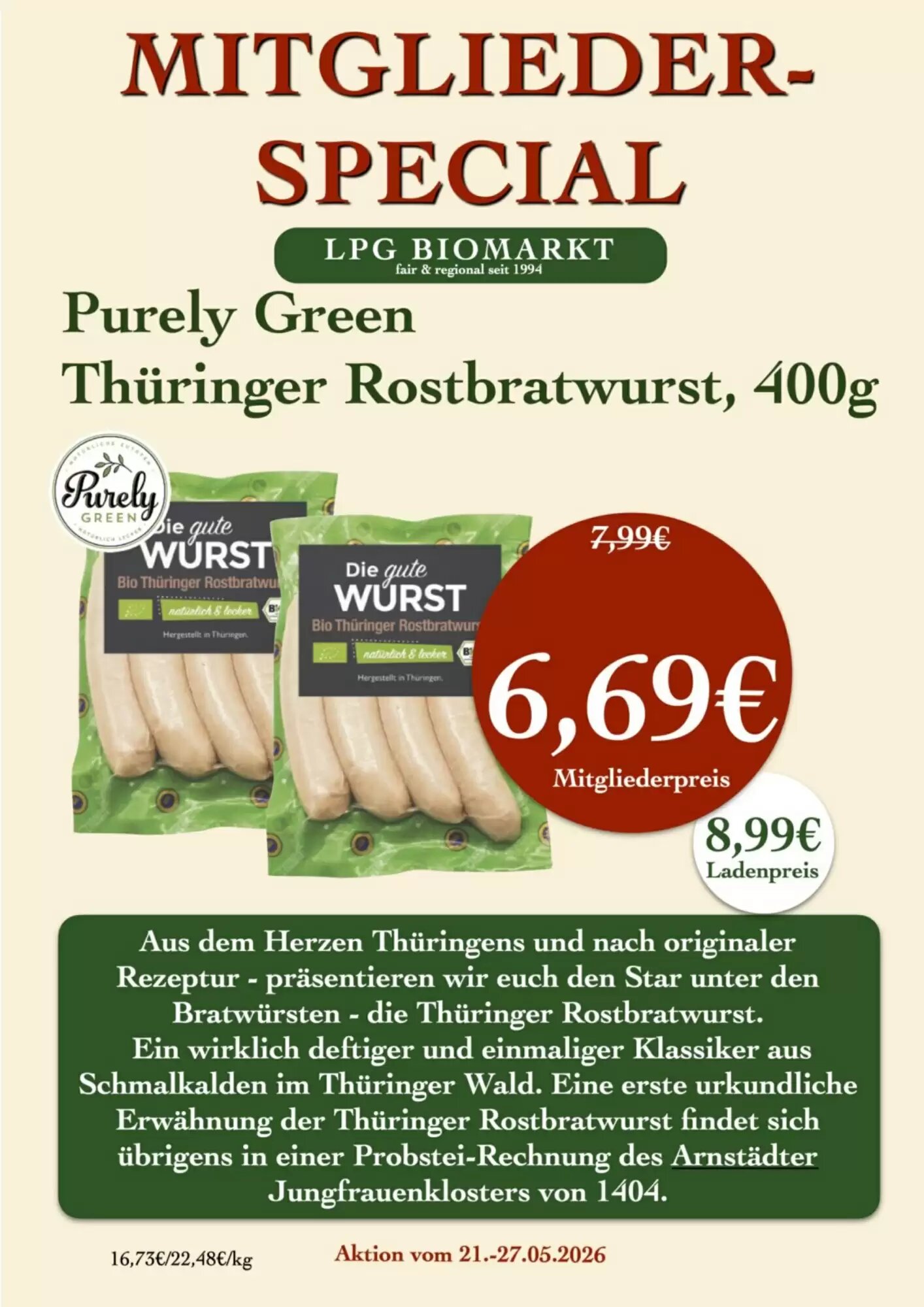 LPG Biomarkt Prospekt (ab 21.05.2026) zum Blättern - Seite 15