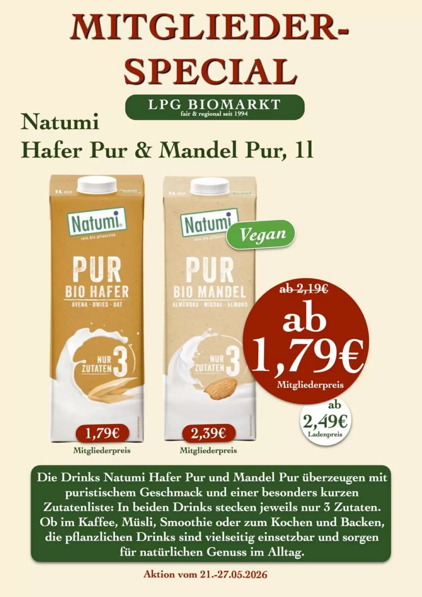 LPG Biomarkt Prospekt (ab 21.05.2026) zum Blättern - Seite 9