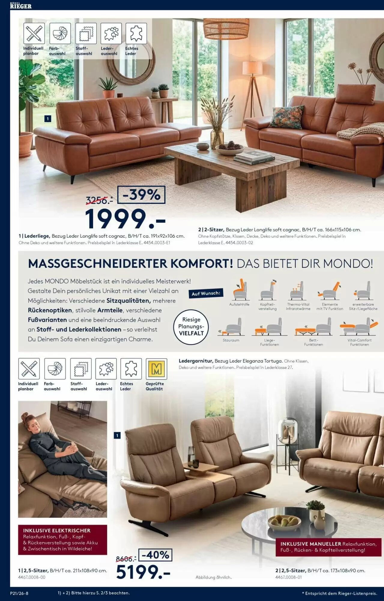 Möbel Rieger Prospekt (ab 21.05.2026) zum Blättern - Seite 8