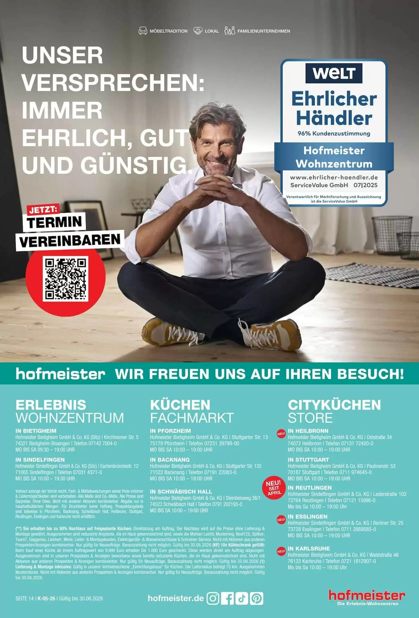 Hofmeister Prospekt (ab 22.05.2026) zum Blättern - Seite 14