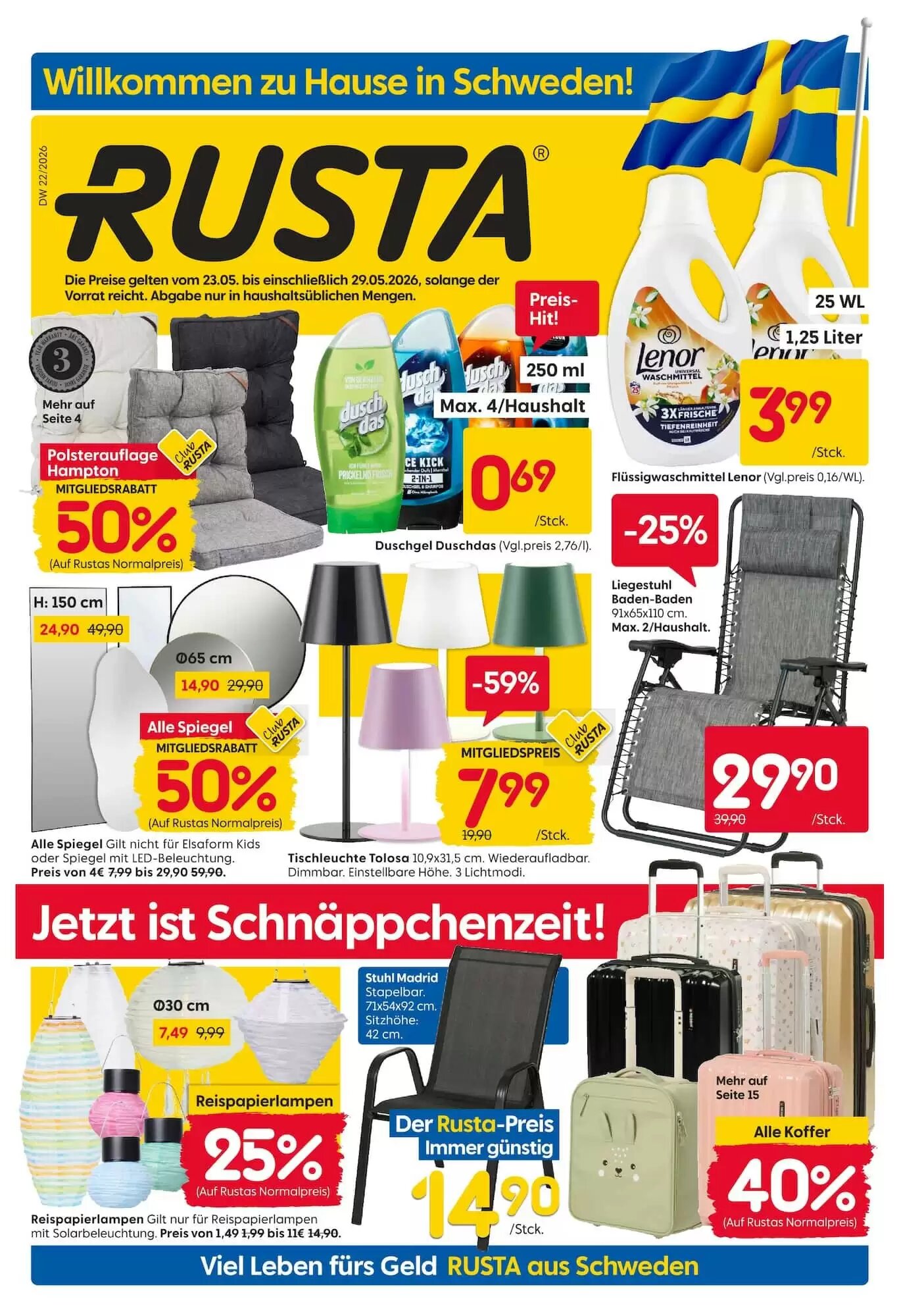 Rusta Prospekt (ab 23.05.2026) zum Blättern - Seite 1