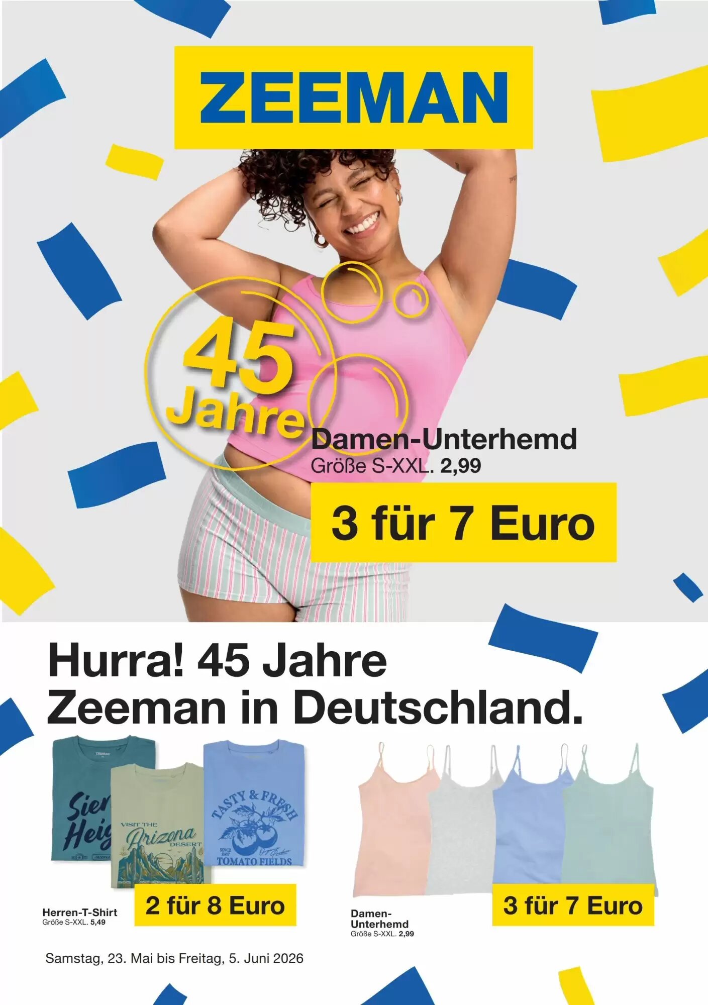 Zeeman Prospekt (ab 23.05.2026) zum Blättern - Seite 1