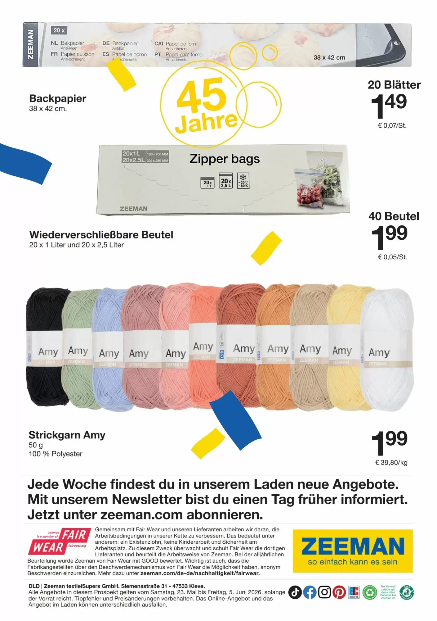 Zeeman Prospekt (ab 23.05.2026) zum Blättern - Seite 28