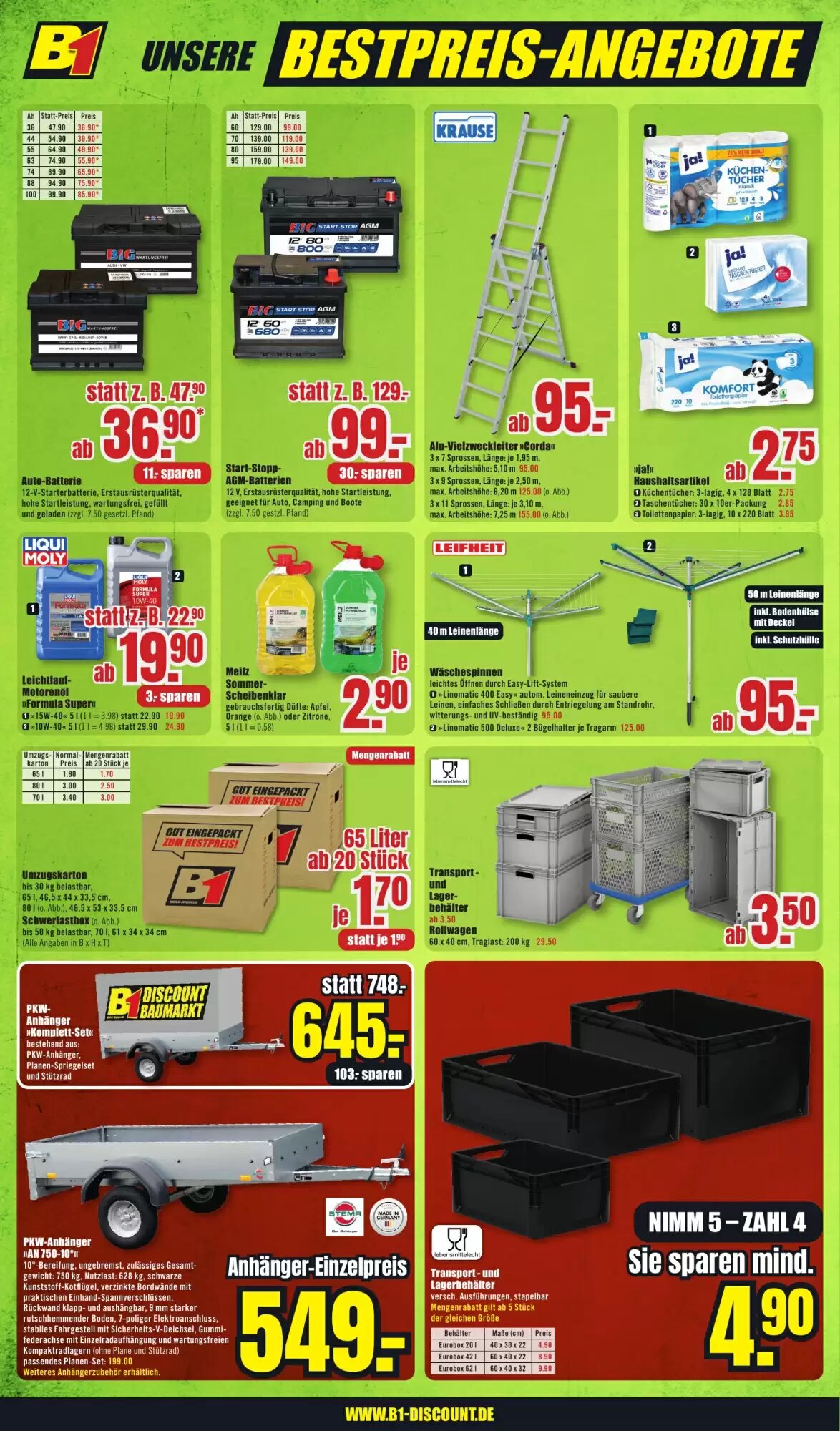 B1 Discount Baumarkt Prospekt (ab 23.05.2026) zum Blättern - Seite 10