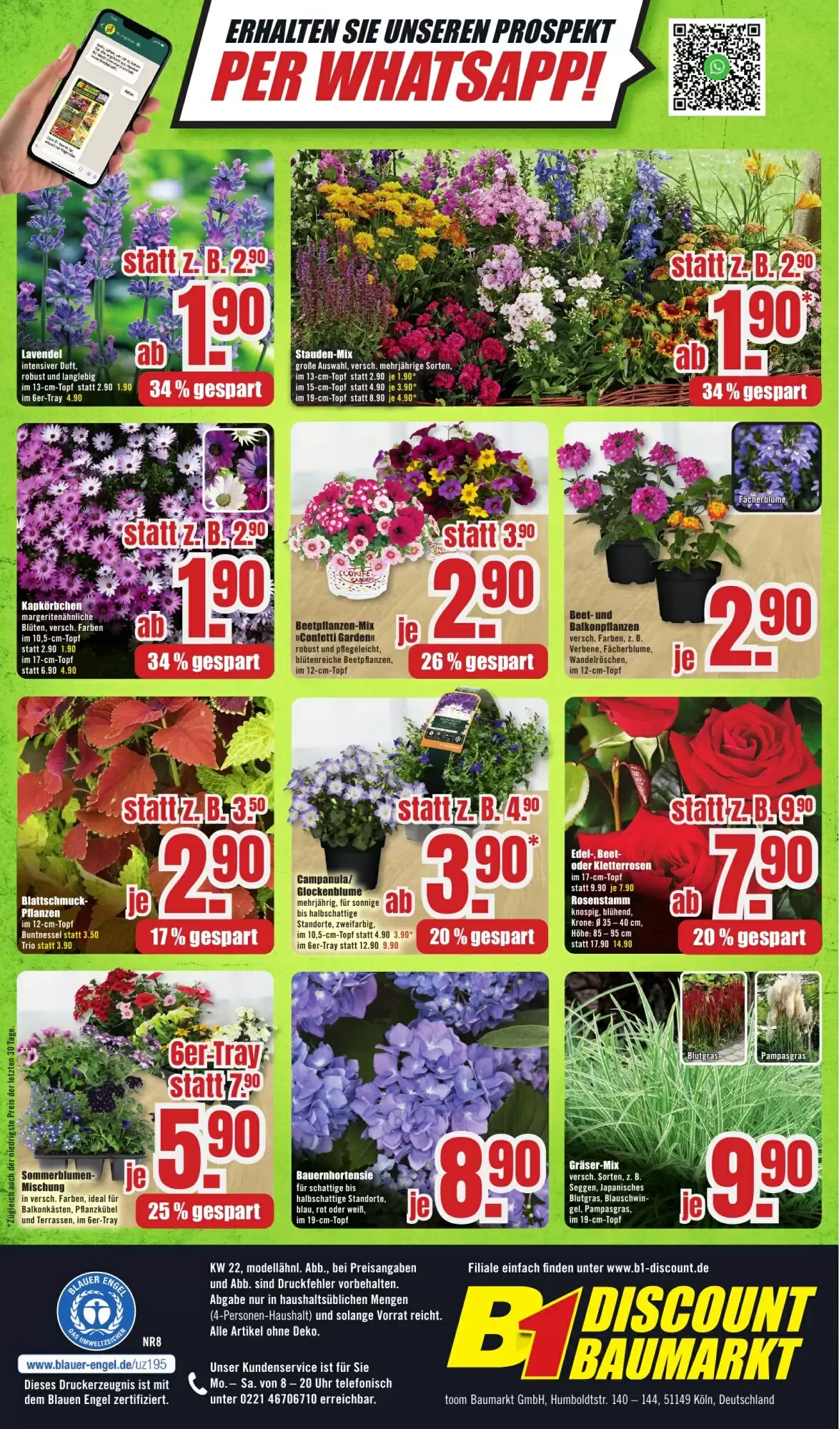 B1 Discount Baumarkt Prospekt (ab 23.05.2026) zum Blättern - Seite 12