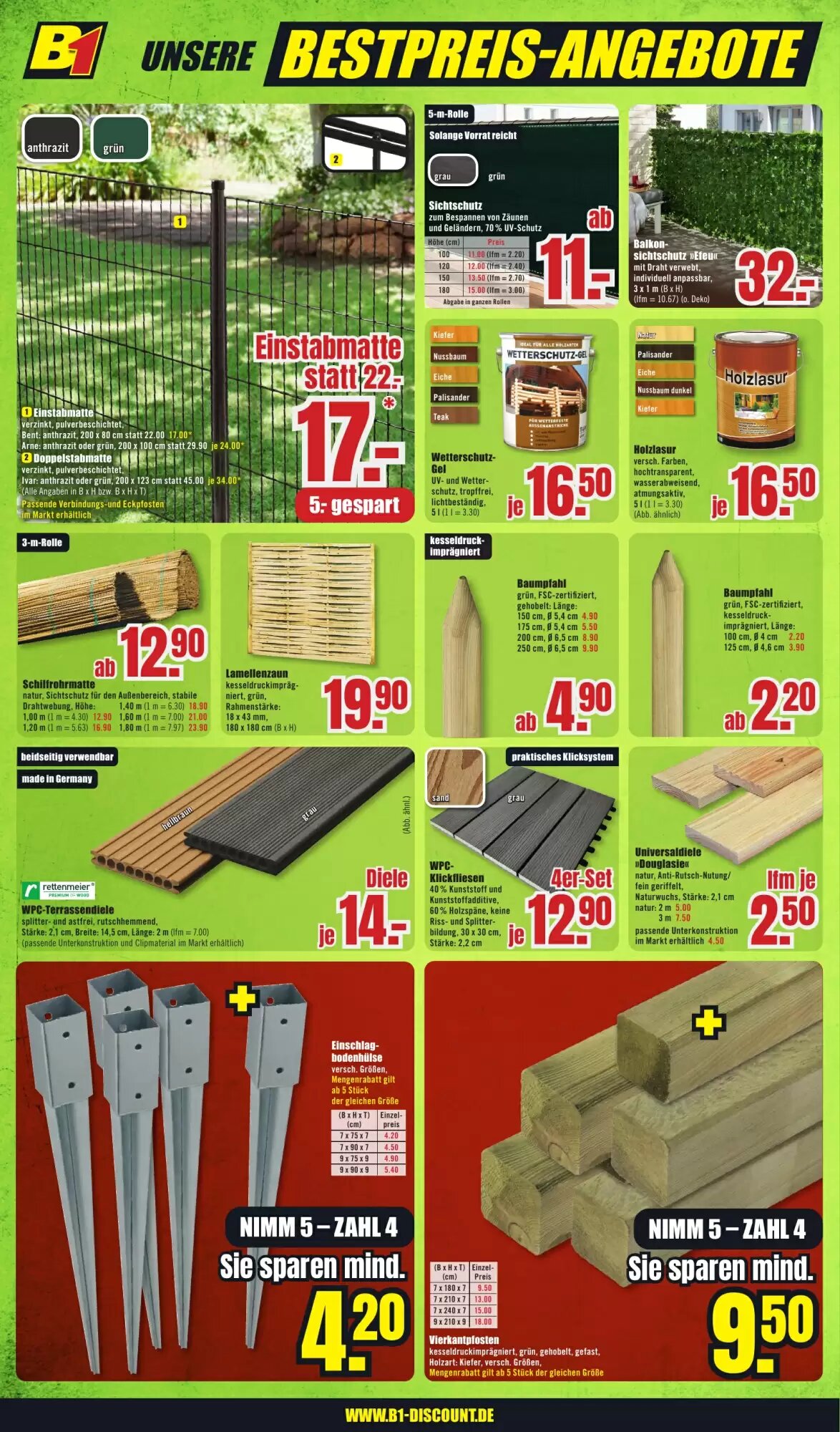 B1 Discount Baumarkt Prospekt (ab 23.05.2026) zum Blättern - Seite 8