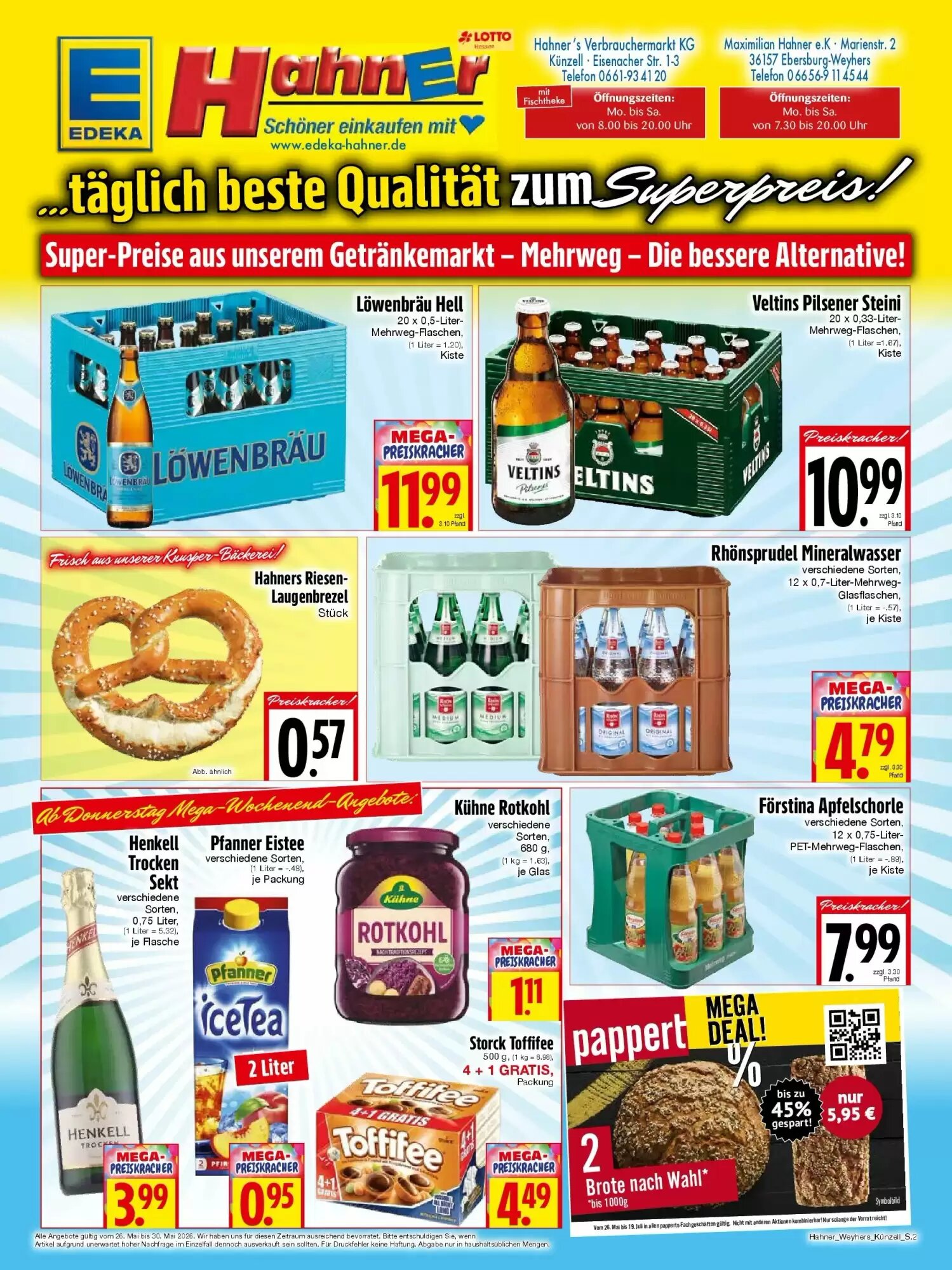 EDEKA Hahner Prospekt (ab 24.05.2026) zum Blättern - Seite 2