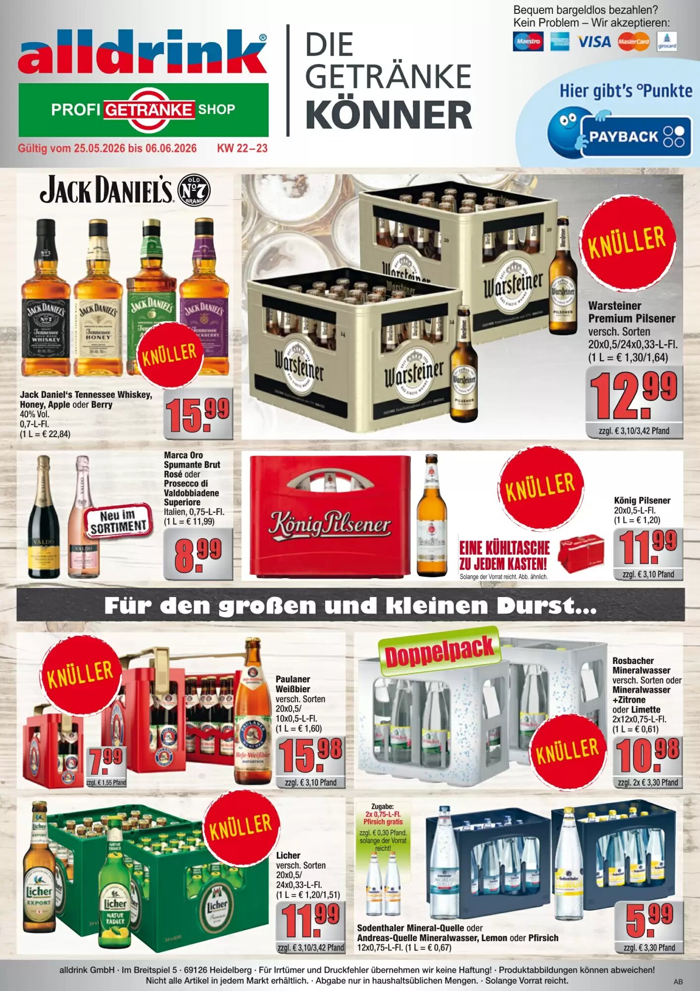 Profi Getränke Prospekt (ab 25.05.2026) zum Blättern - Seite 1