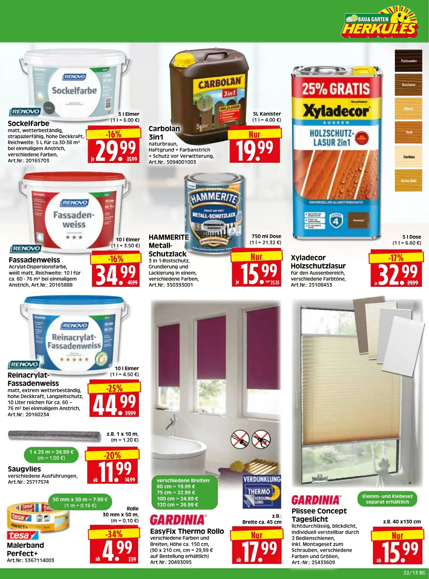 Herkules Baumarkt Prospekt (ab 25.05.2026) zum Blättern - Seite 13