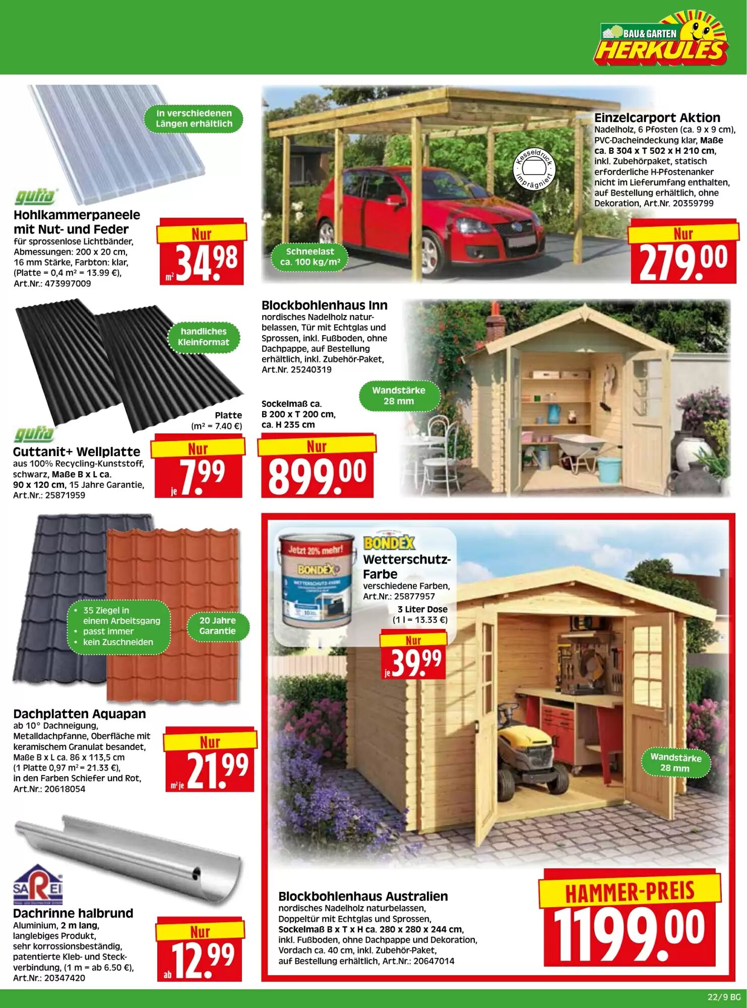 Herkules Baumarkt Prospekt (ab 25.05.2026) zum Blättern - Seite 9