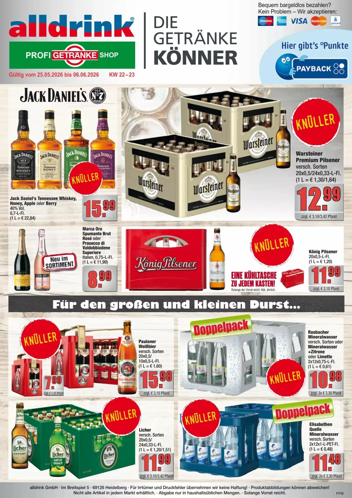 alldrink Prospekt (ab 25.05.2026) zum Blättern - Seite 1